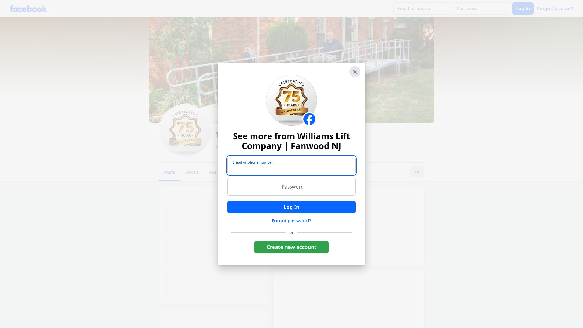 Screenshot of williamslifts.com