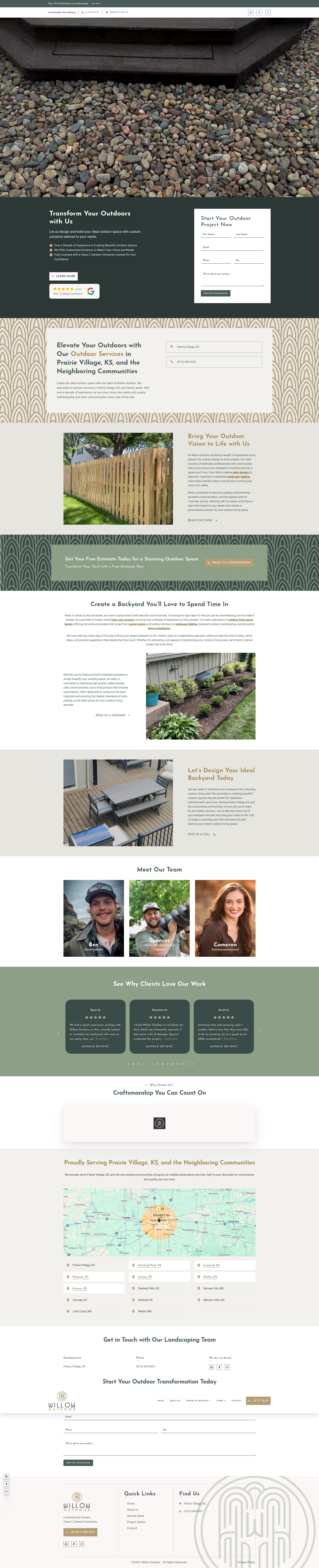 Screenshot of willowoutdoorcare.com