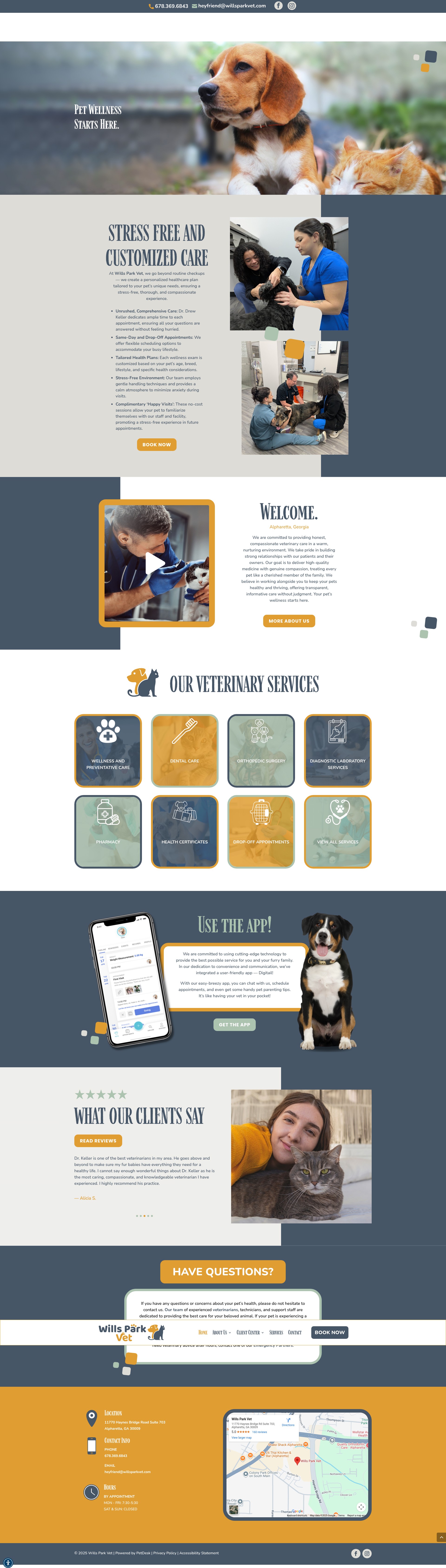 Screenshot of willsparkvet.com