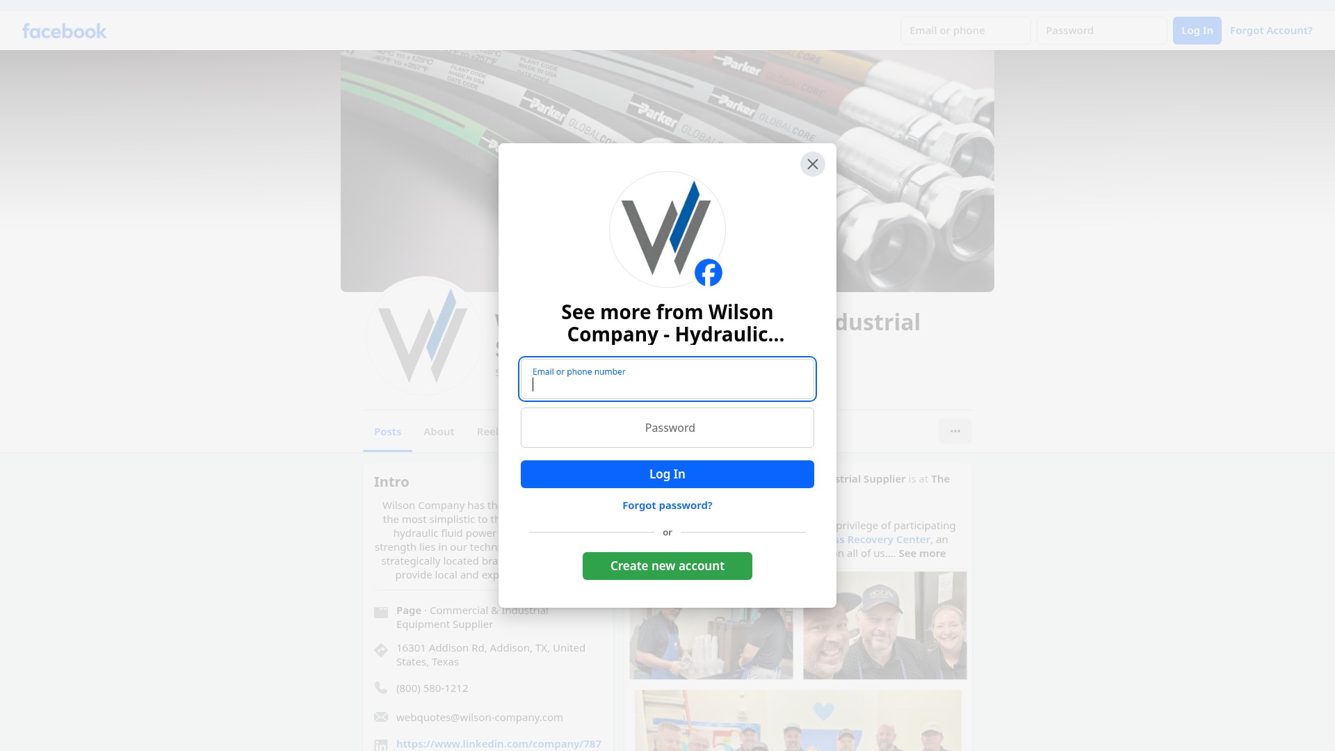 Screenshot of wilson-company.com