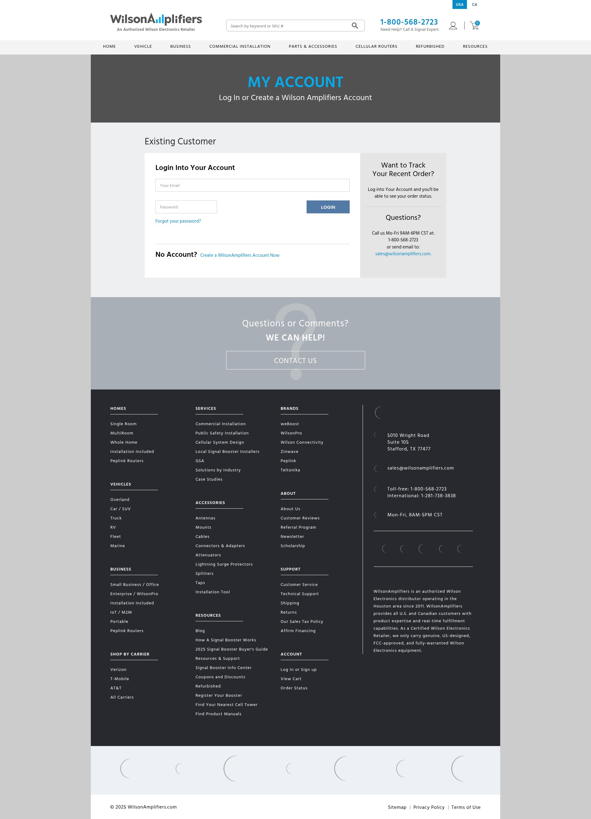 Screenshot of wilsonamplifiers.com