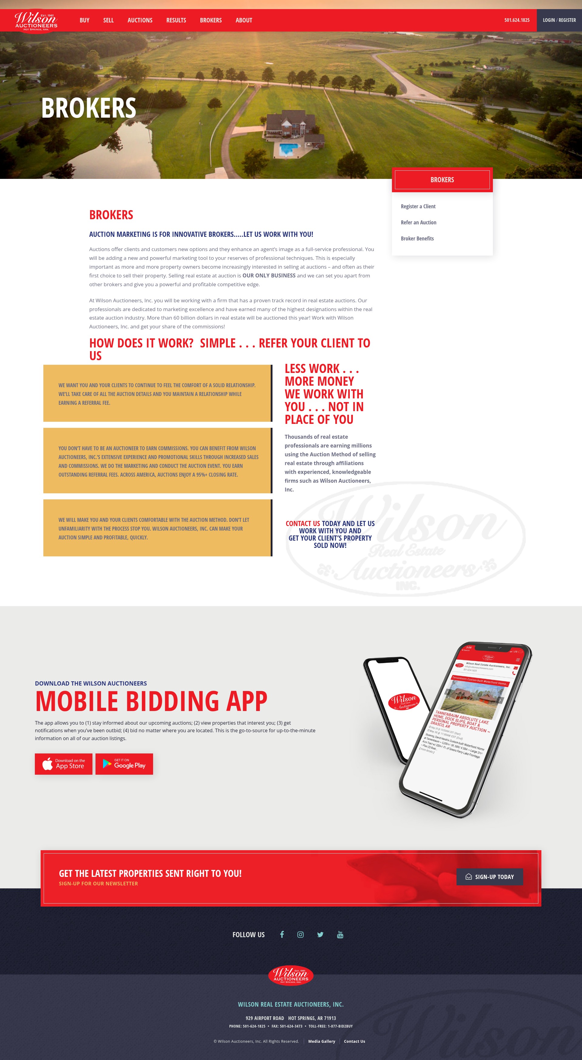 Screenshot of wilsonauctioneers.com