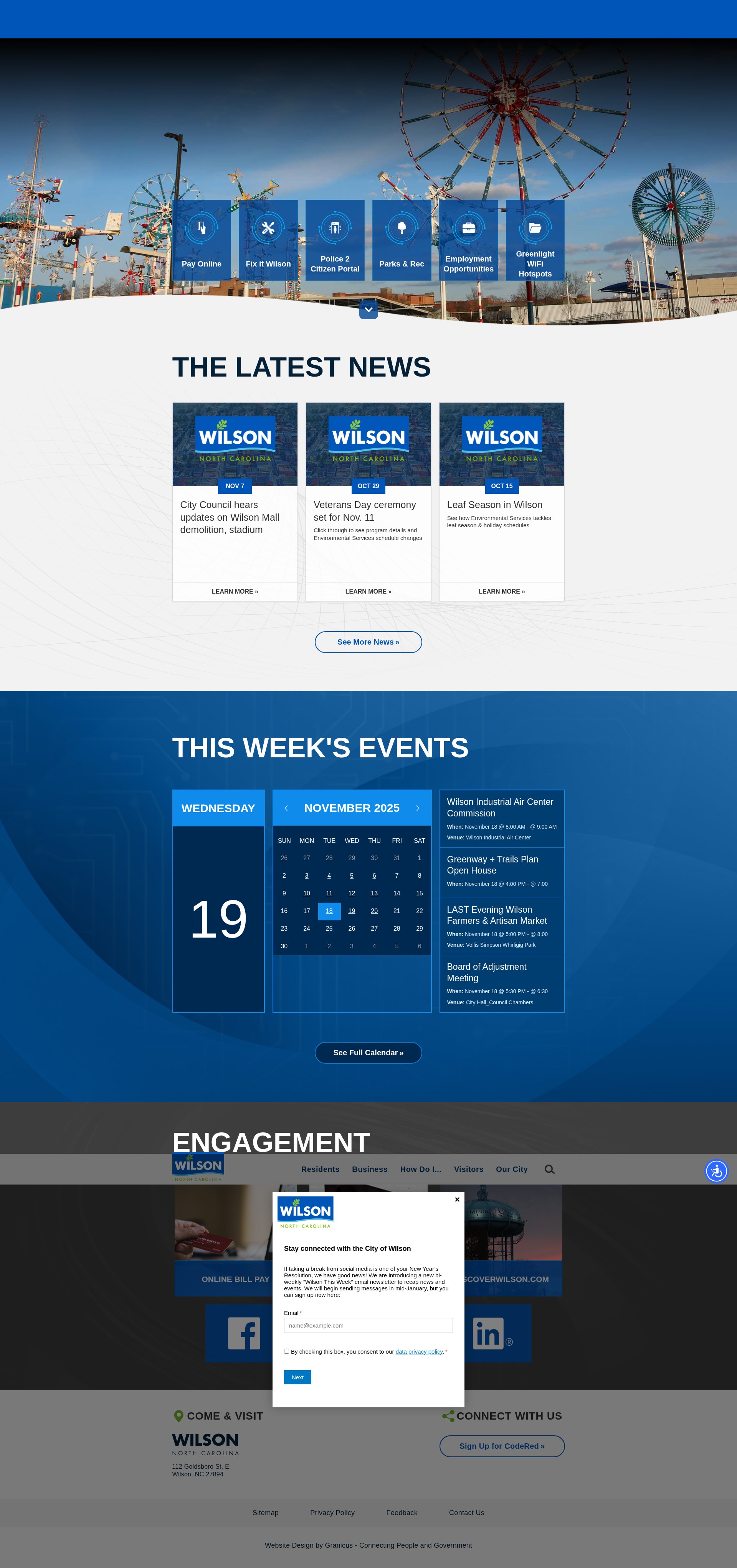 Screenshot of wilsonnc.org