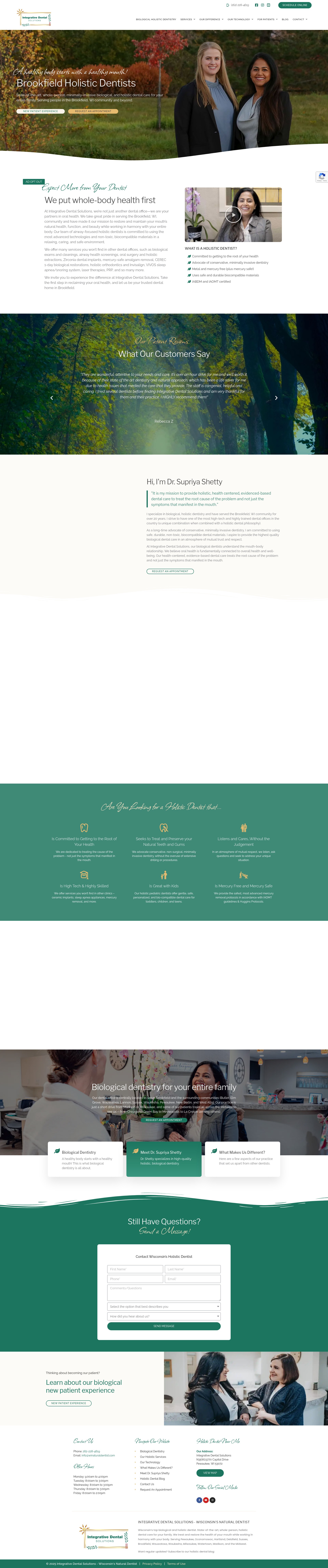 Screenshot of winaturaldentist.com