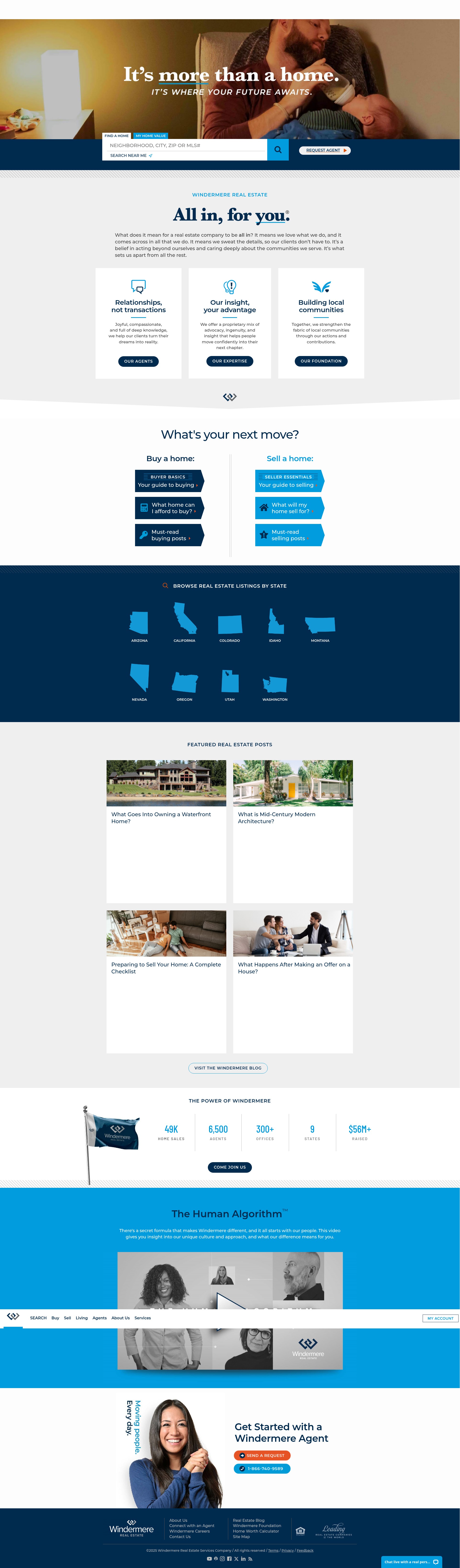 Screenshot of windermere.com