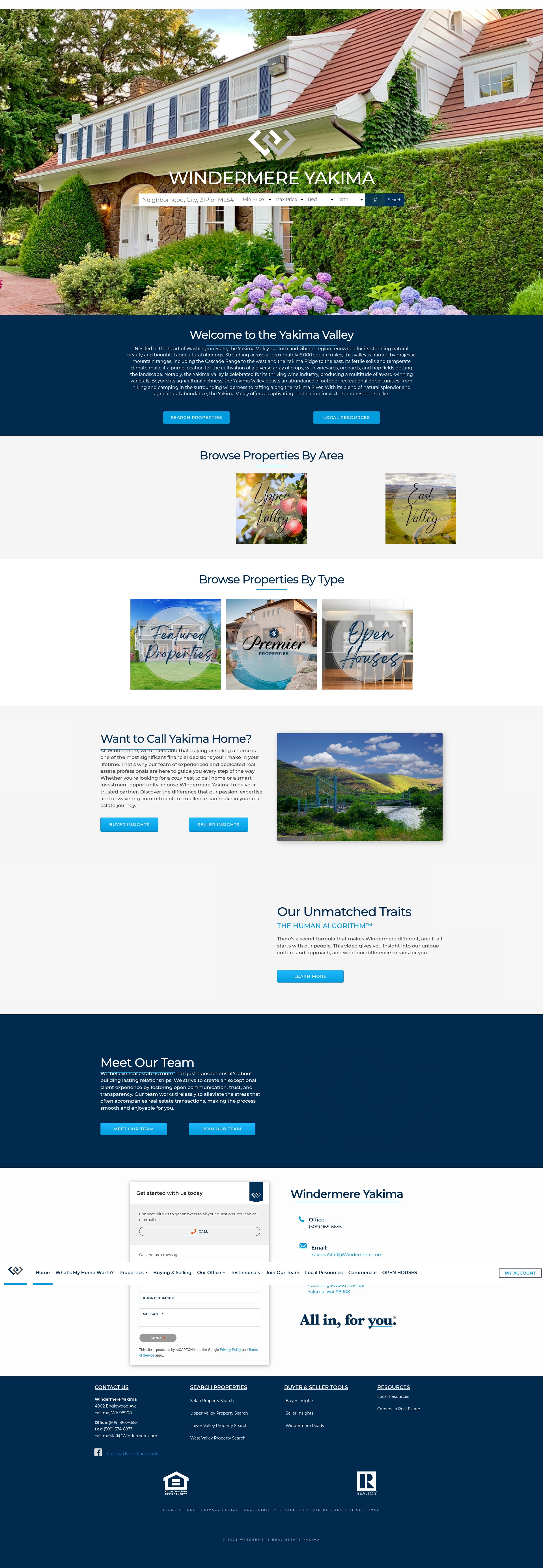 Screenshot of windermereyakima.com