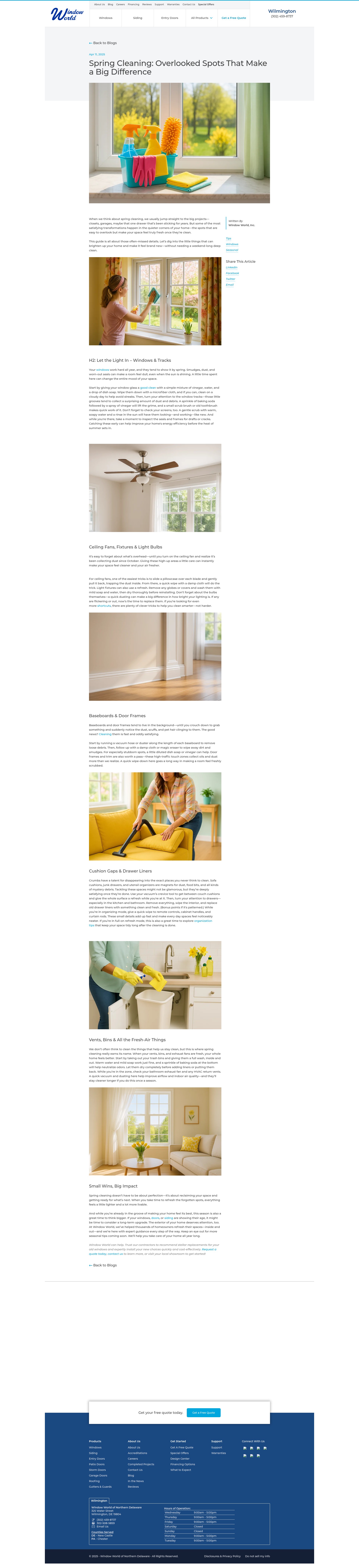 Screenshot of windowworldnorthdel.com