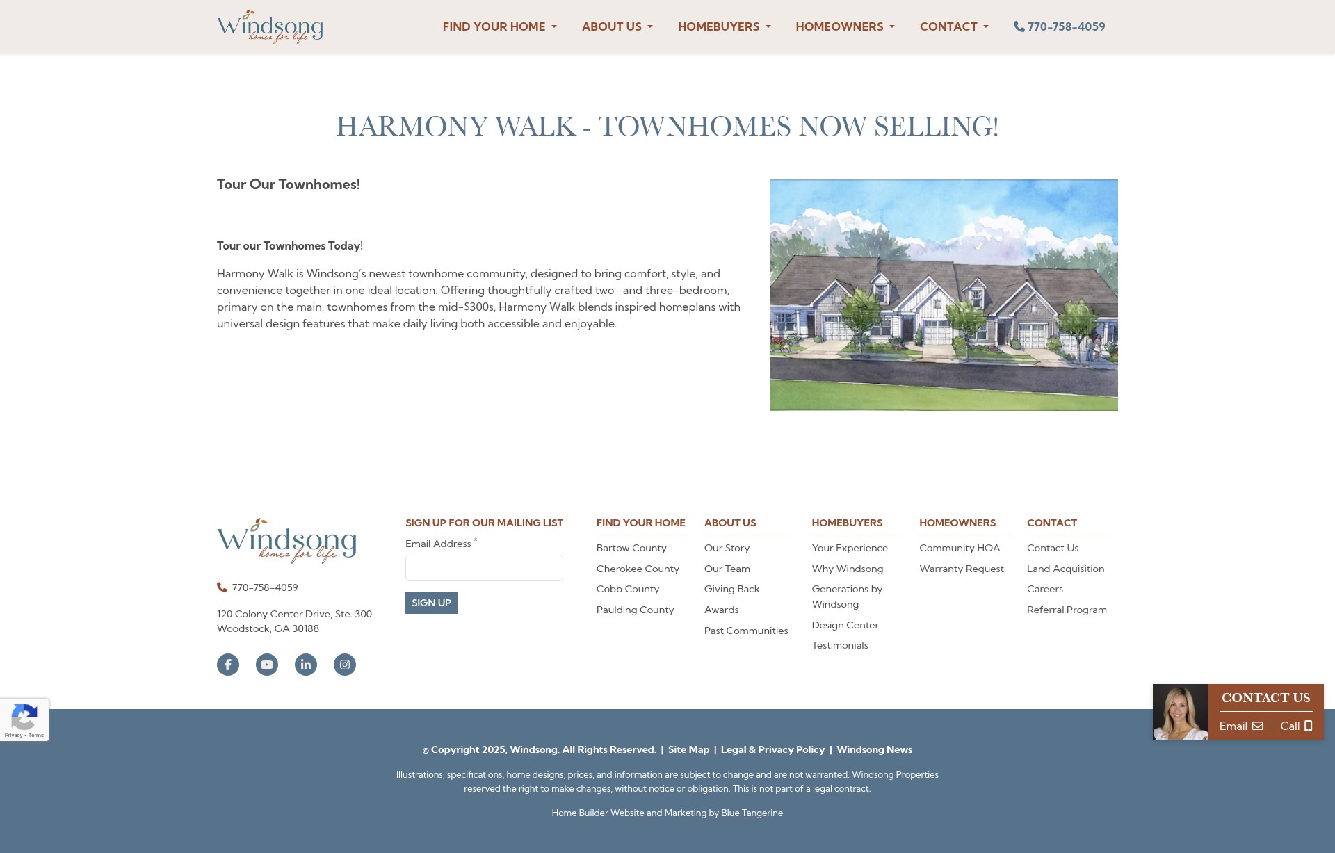 Screenshot of windsonglife.com