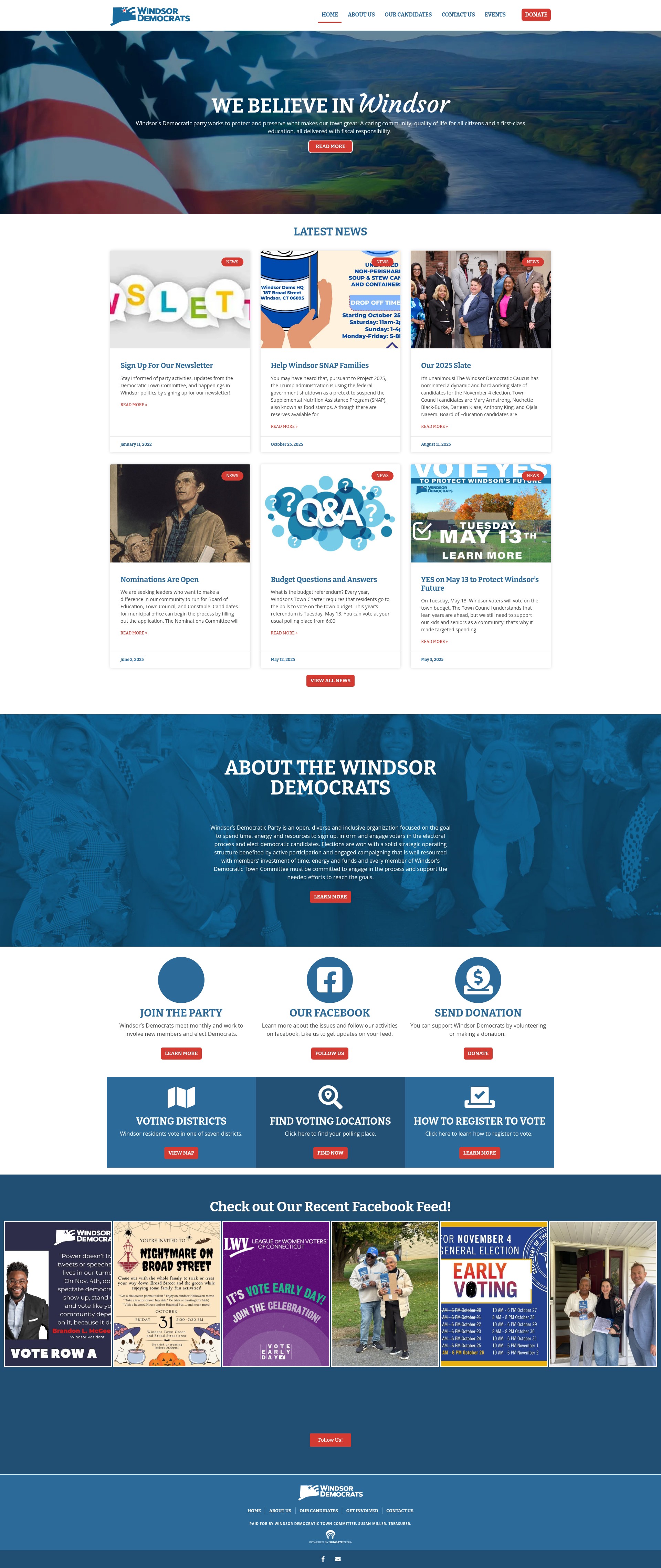 Screenshot of windsordemocrats.com