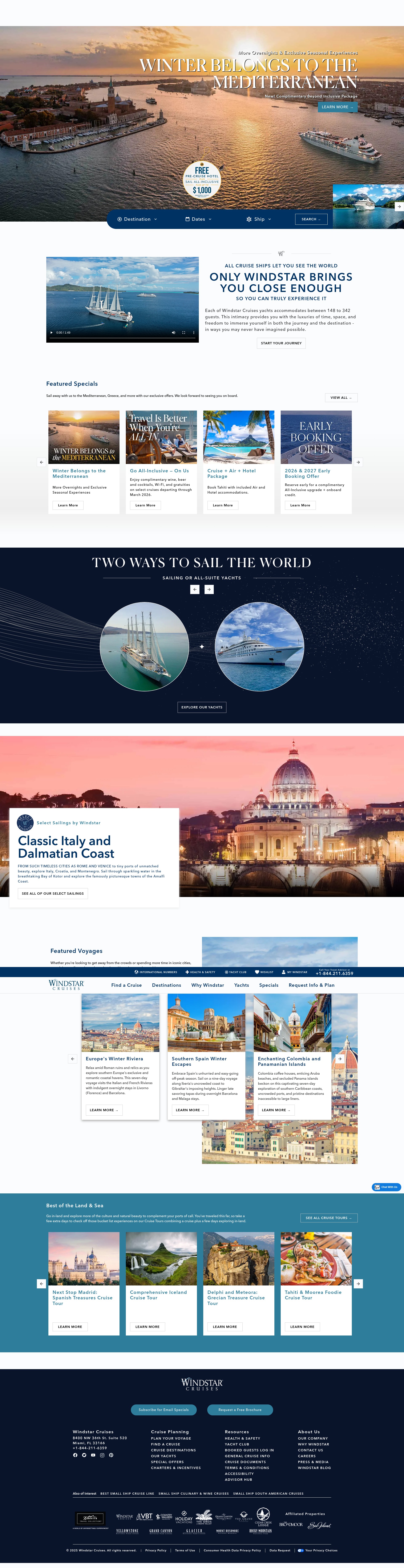 Screenshot of windstarcruises.com