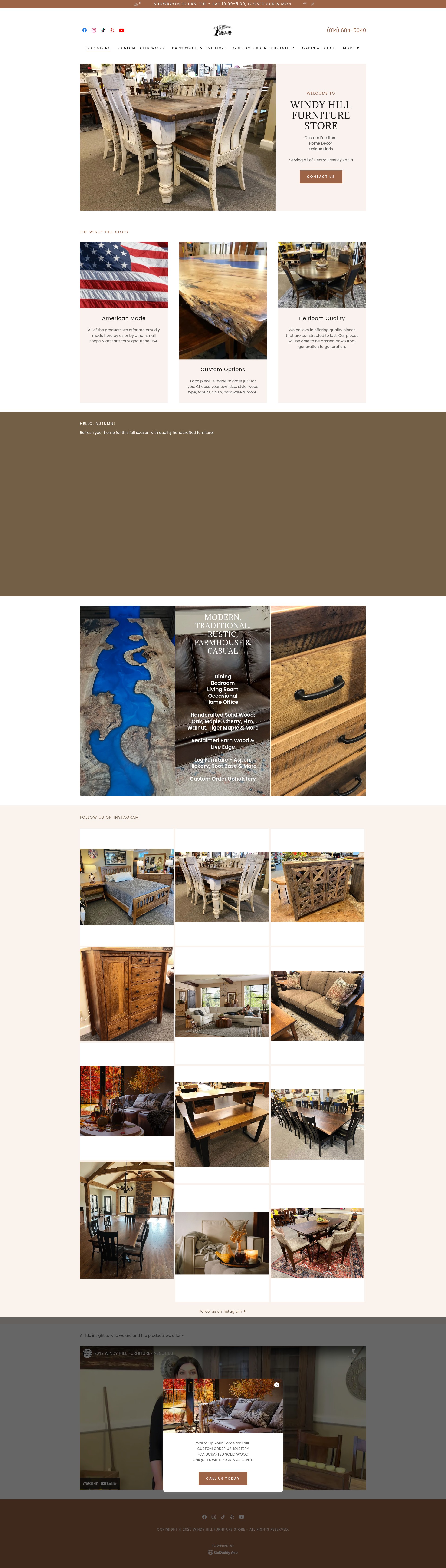Screenshot of windyhillfurniturestore.com