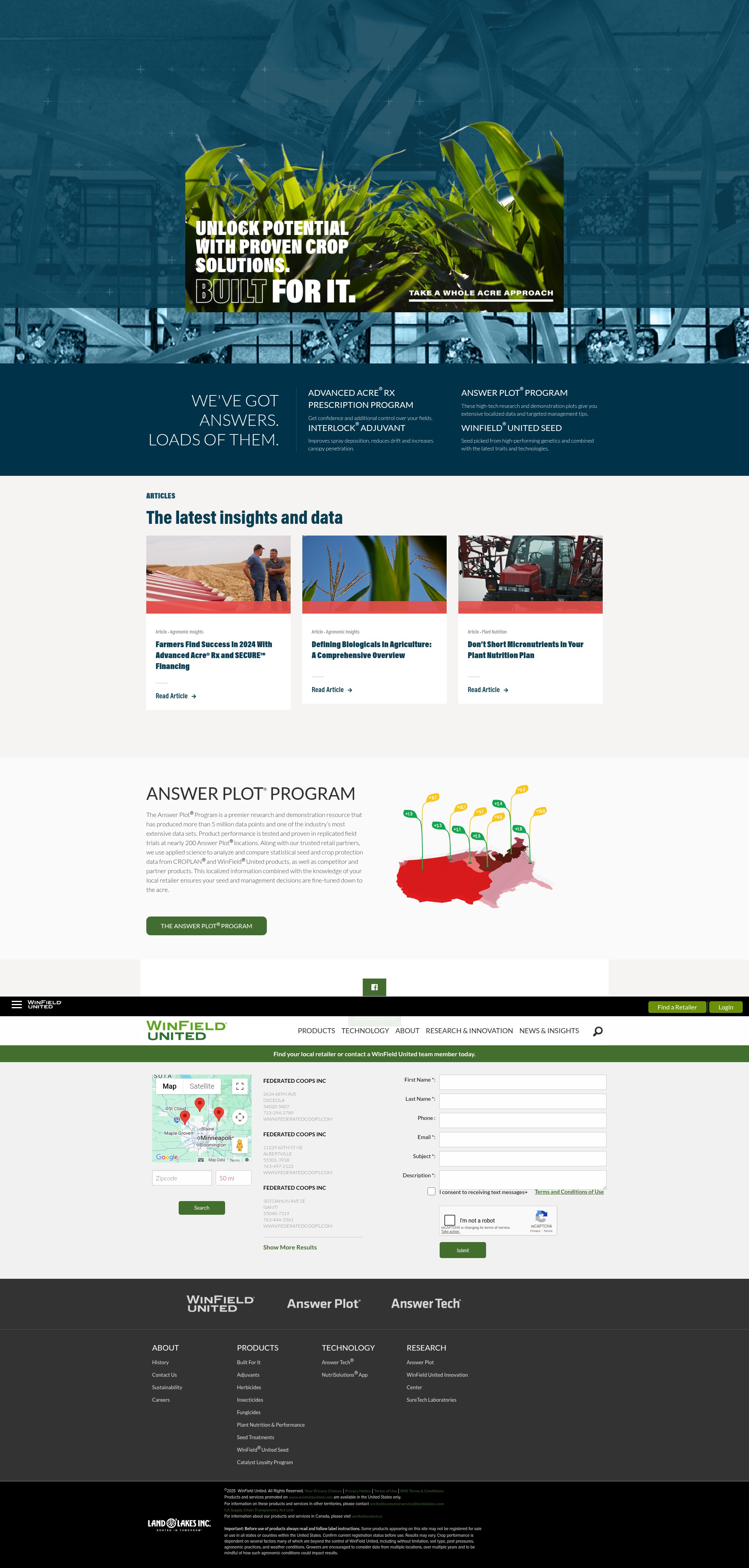 Screenshot of winfieldunited.com