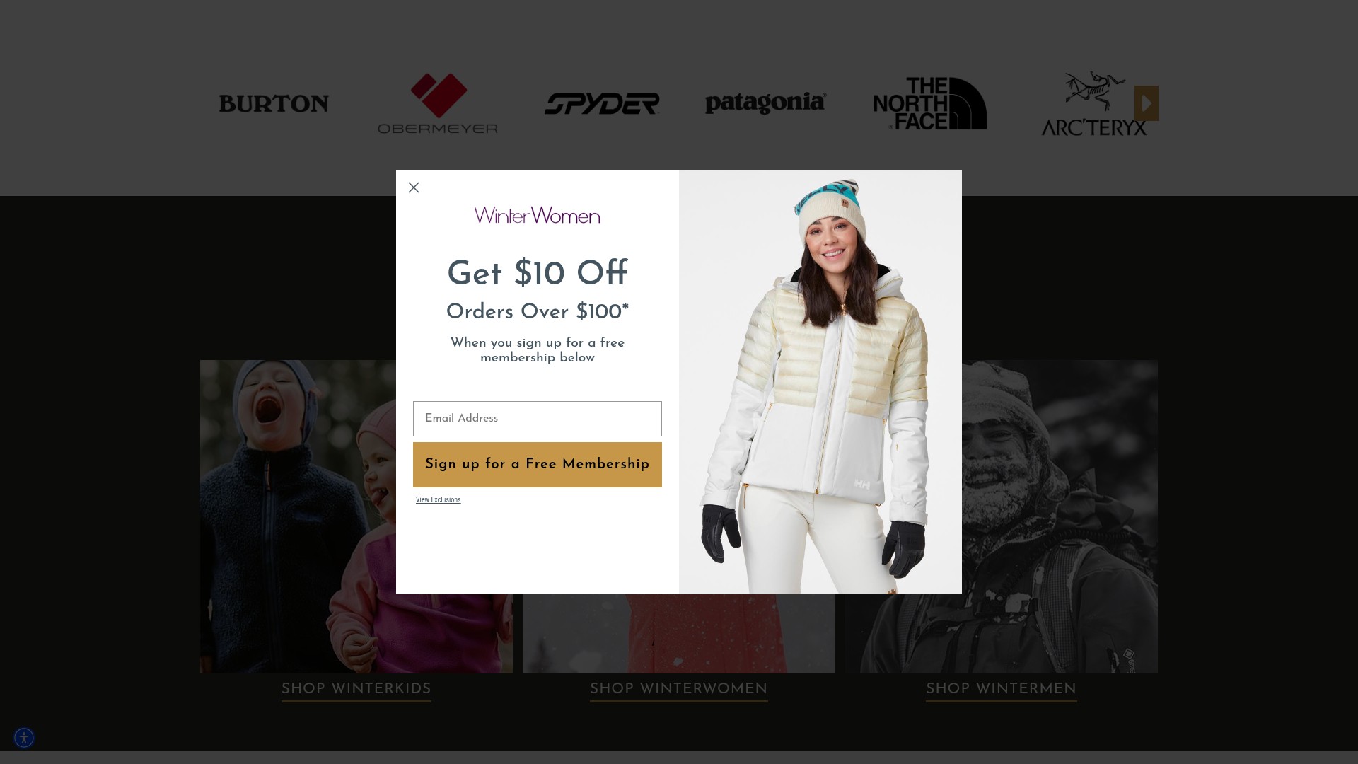 Screenshot of winterwomen.com