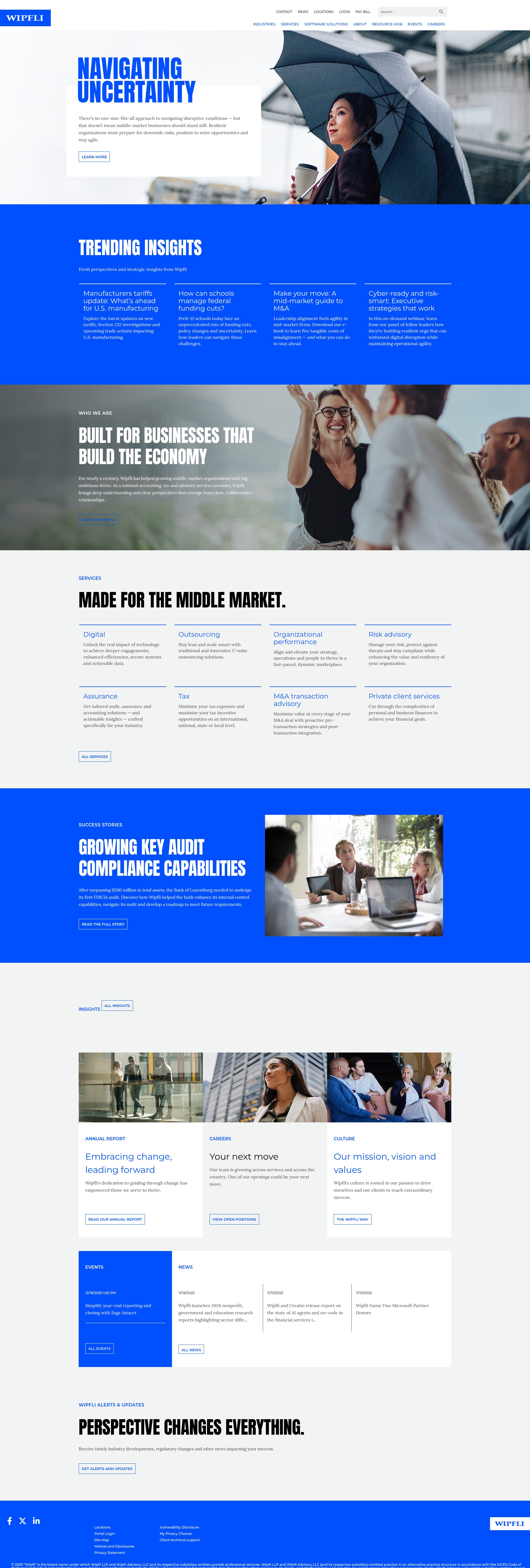 Screenshot of wipfli.com