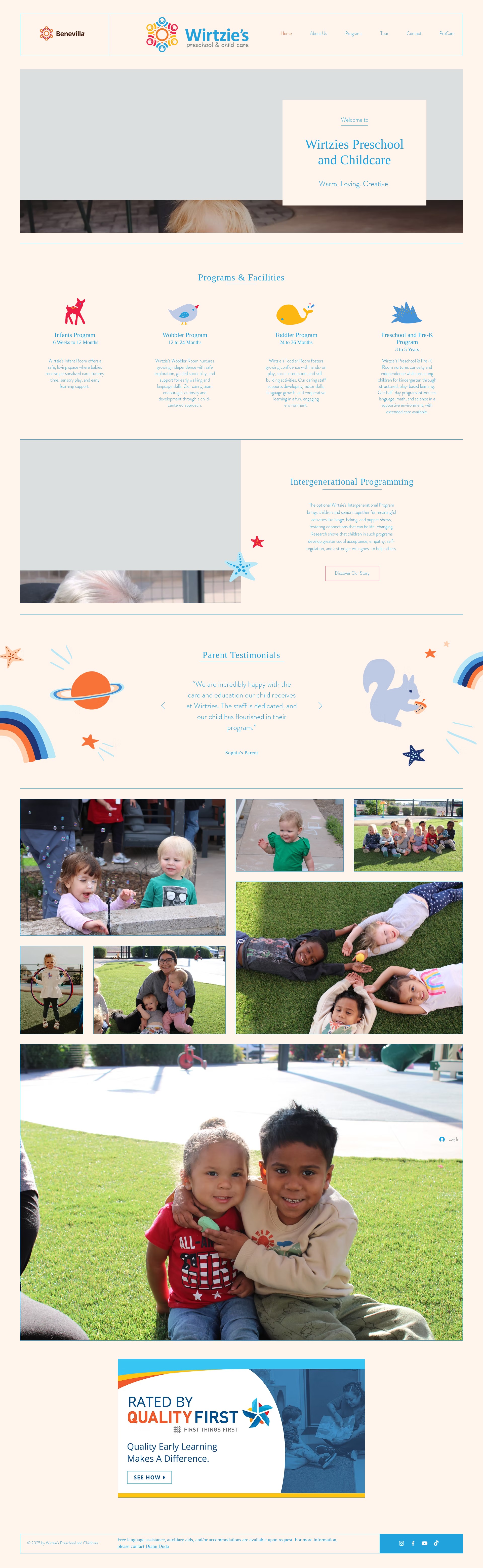Screenshot of wirtzies.org