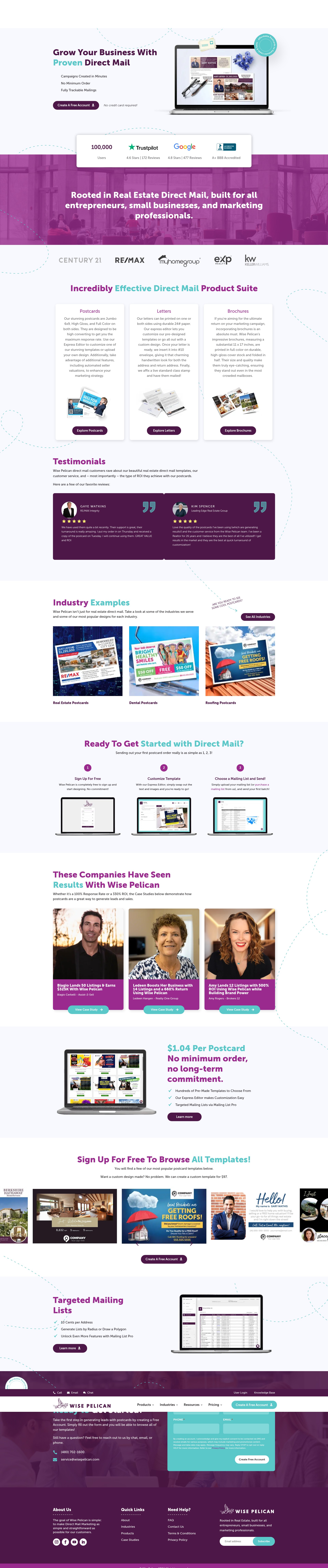 Screenshot of wisepelican.com