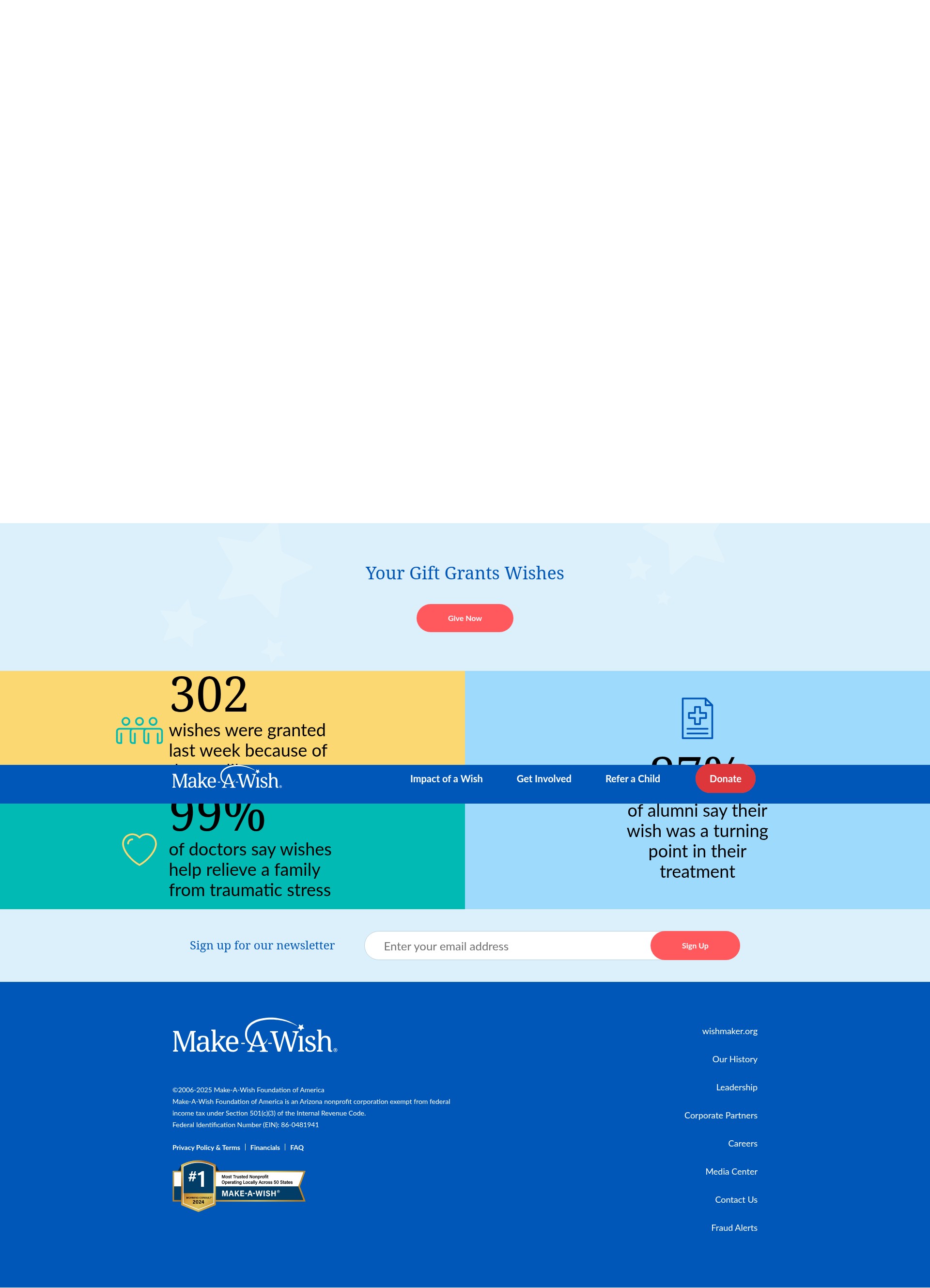 Screenshot of wish.org