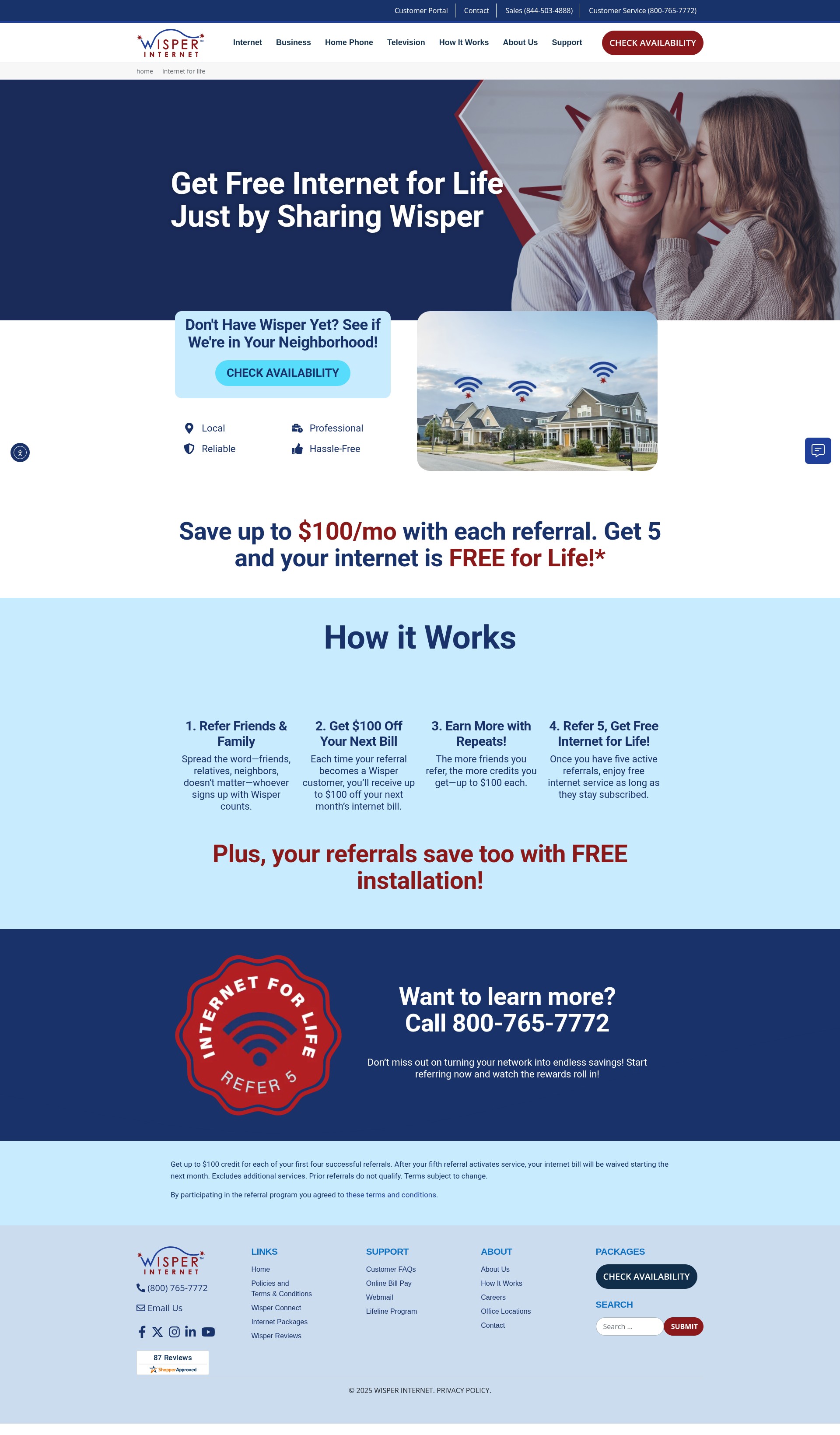 Screenshot of wisperisp.com
