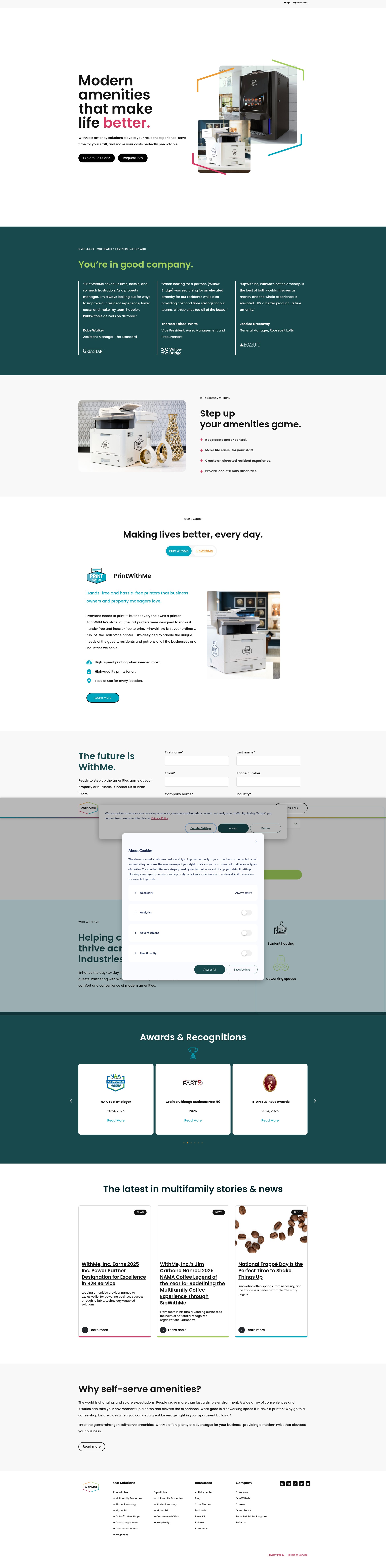 Screenshot of withme.com