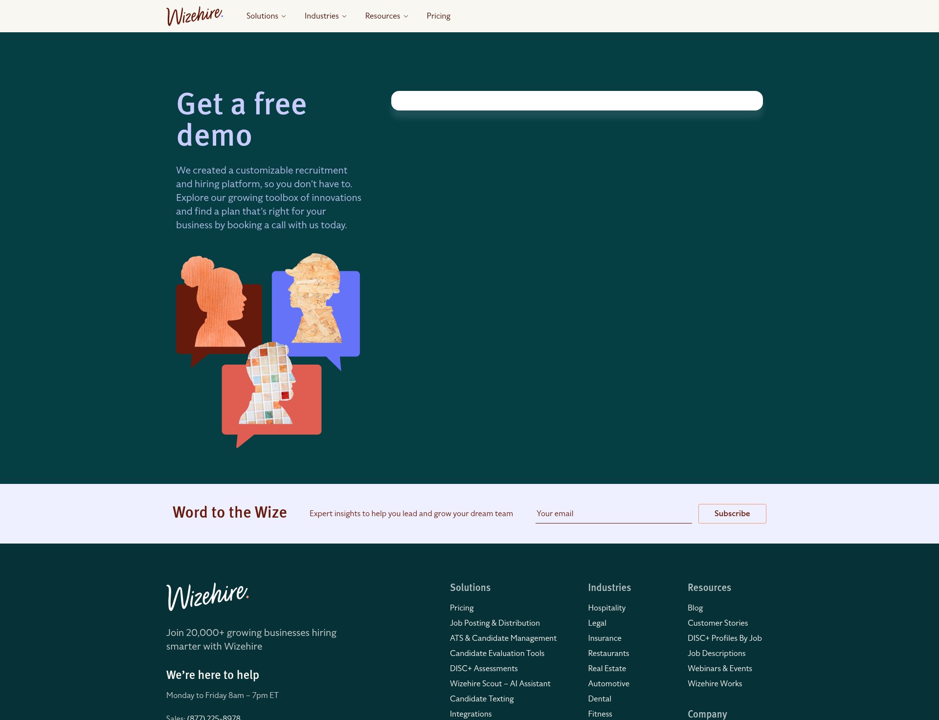 Screenshot of wizehire.com