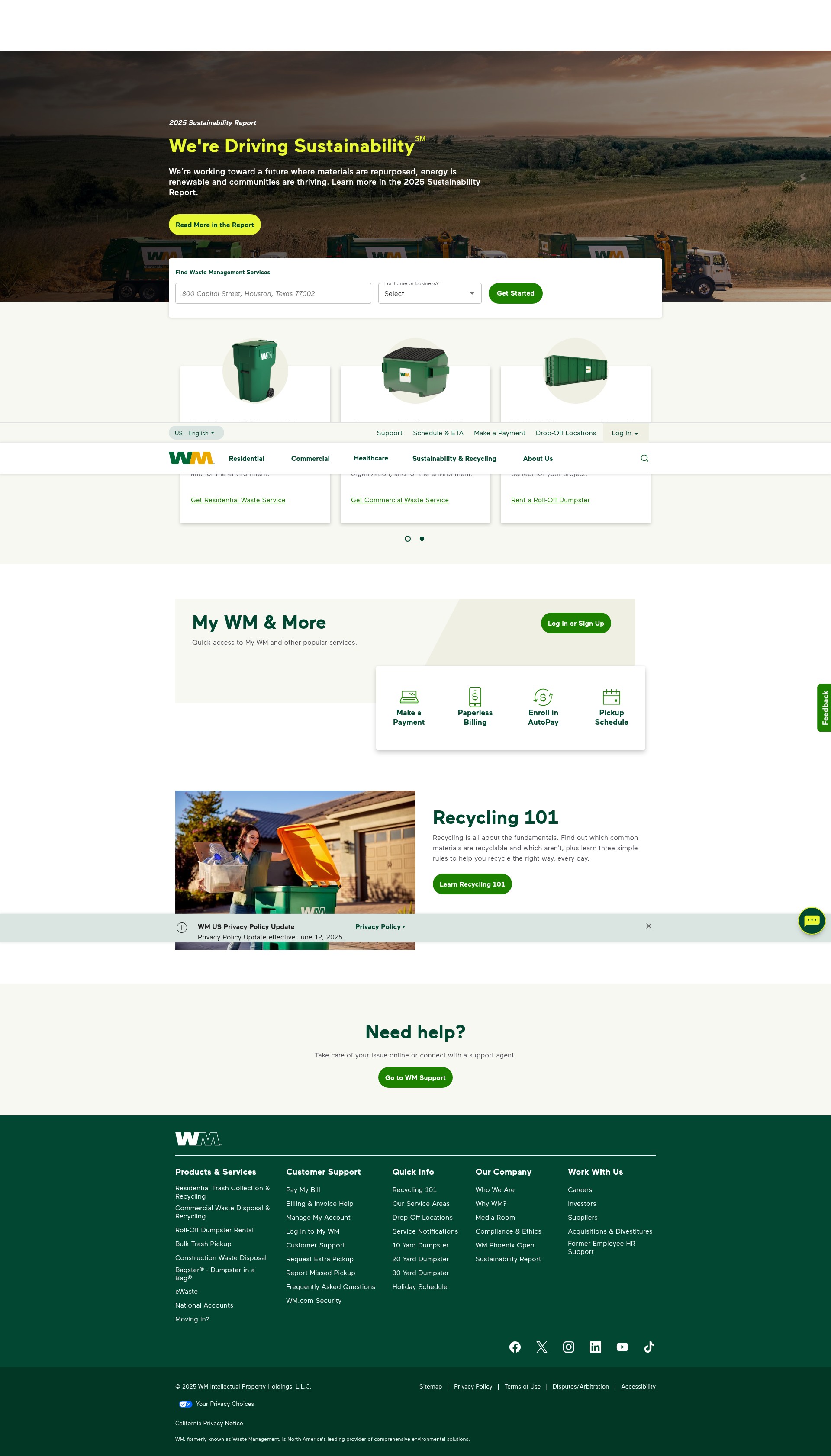 Screenshot of wm.com