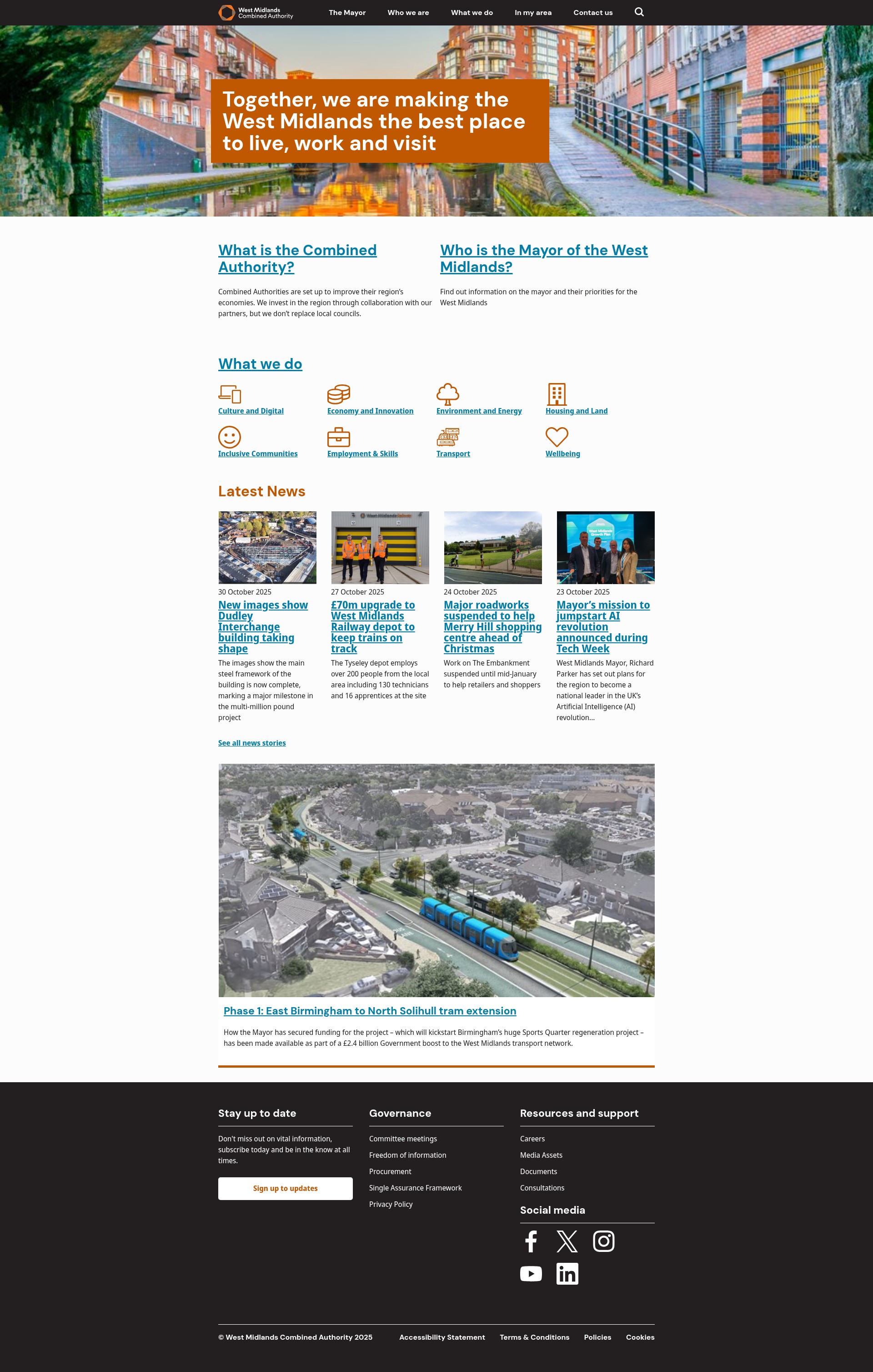 Screenshot of wmca.org.uk