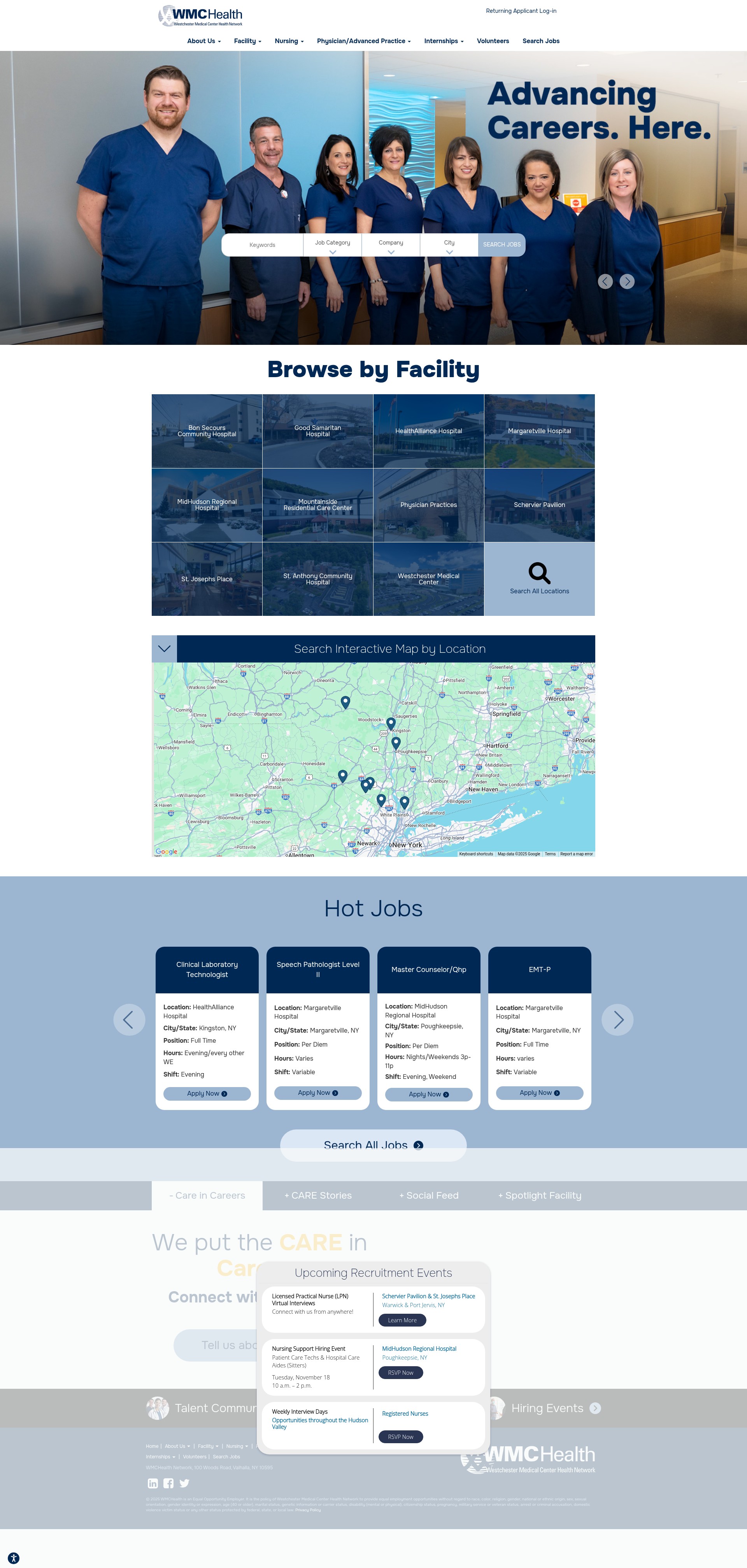 Screenshot of wmchealthjobs.org