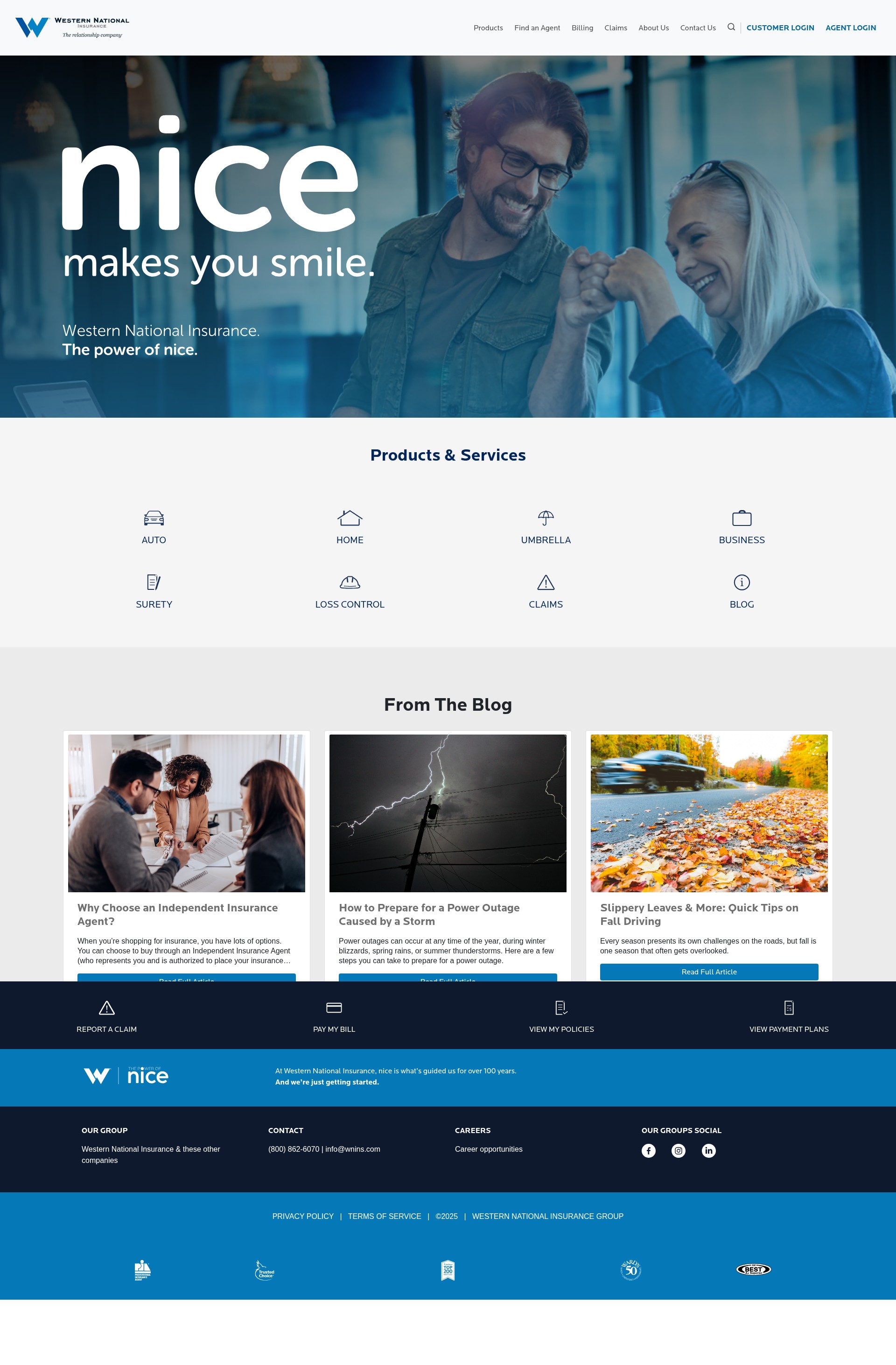 Screenshot of wnins.com