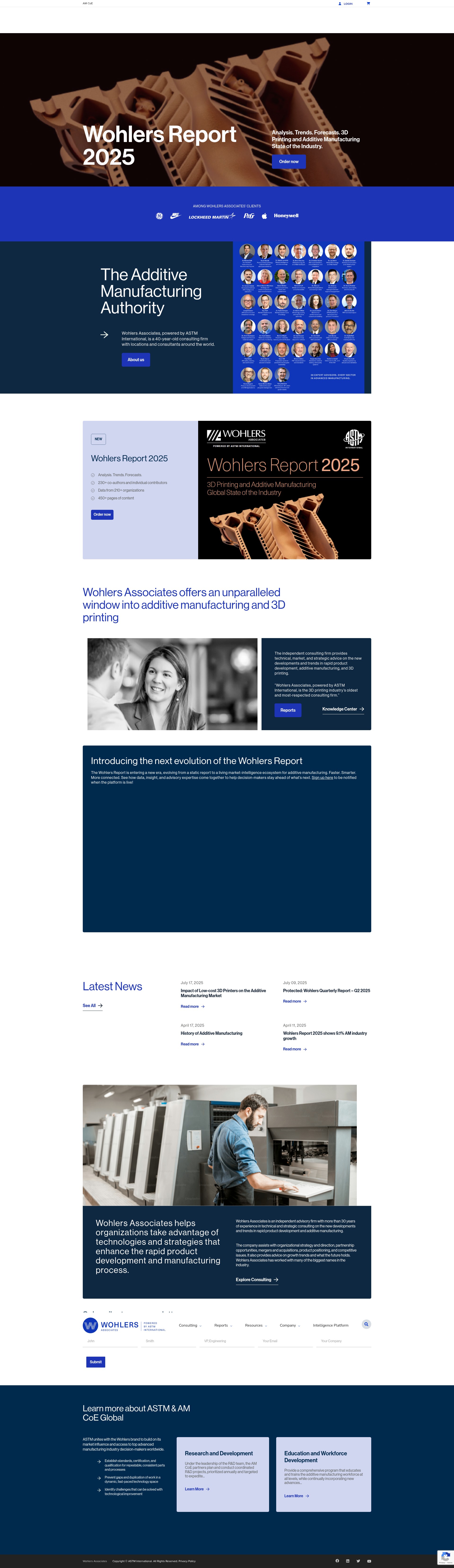 Screenshot of wohlersassociates.com