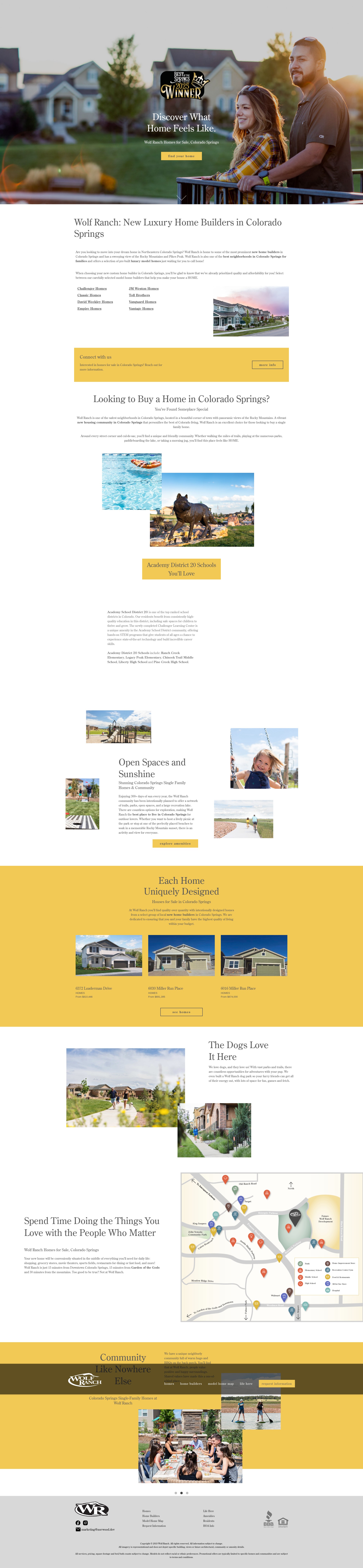 Screenshot of wolf-ranch.com