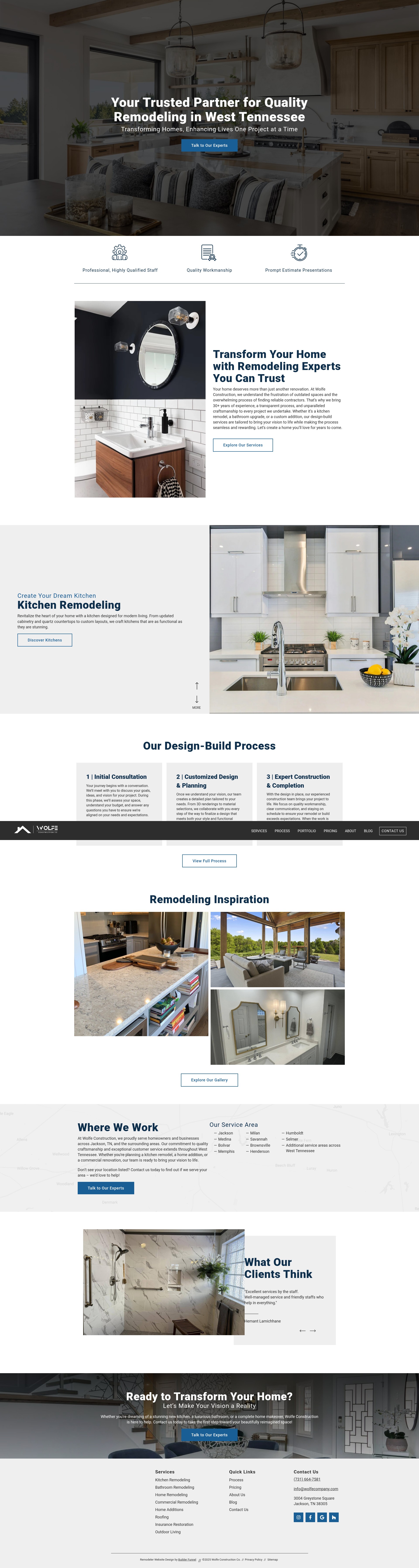 Screenshot of wolfecompany.com