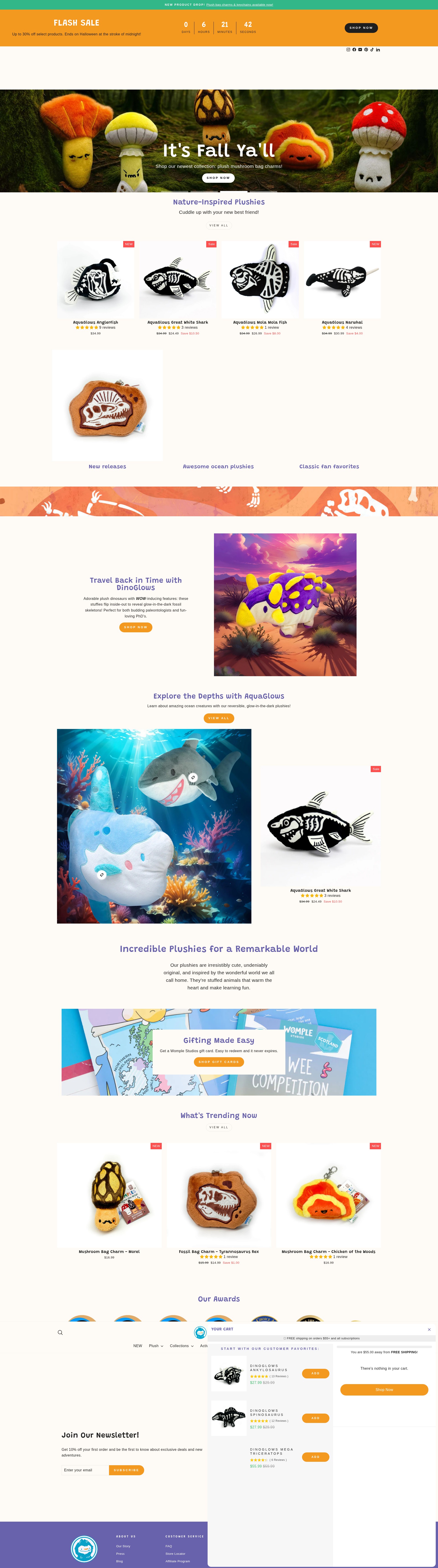 Screenshot of womplestudios.myshopify.com