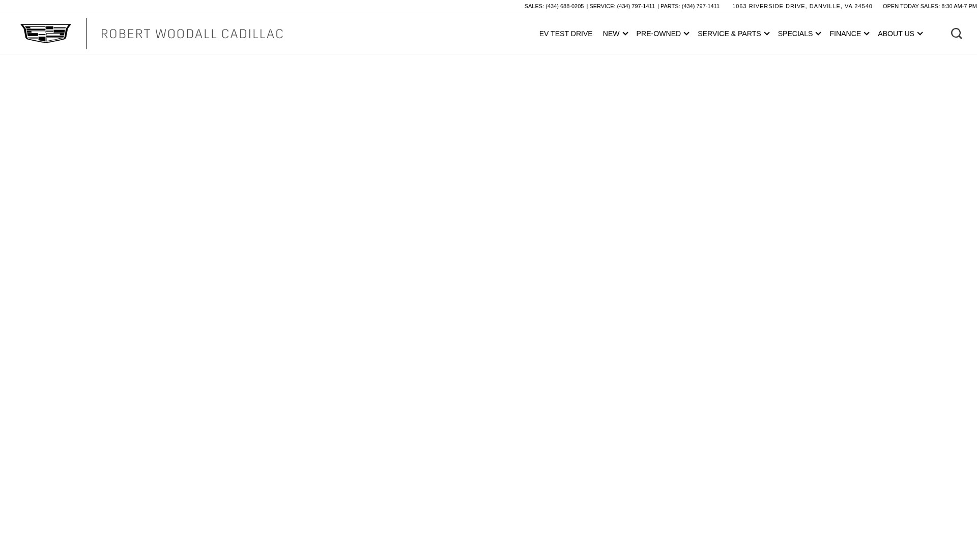 Screenshot of woodallcadillac.com