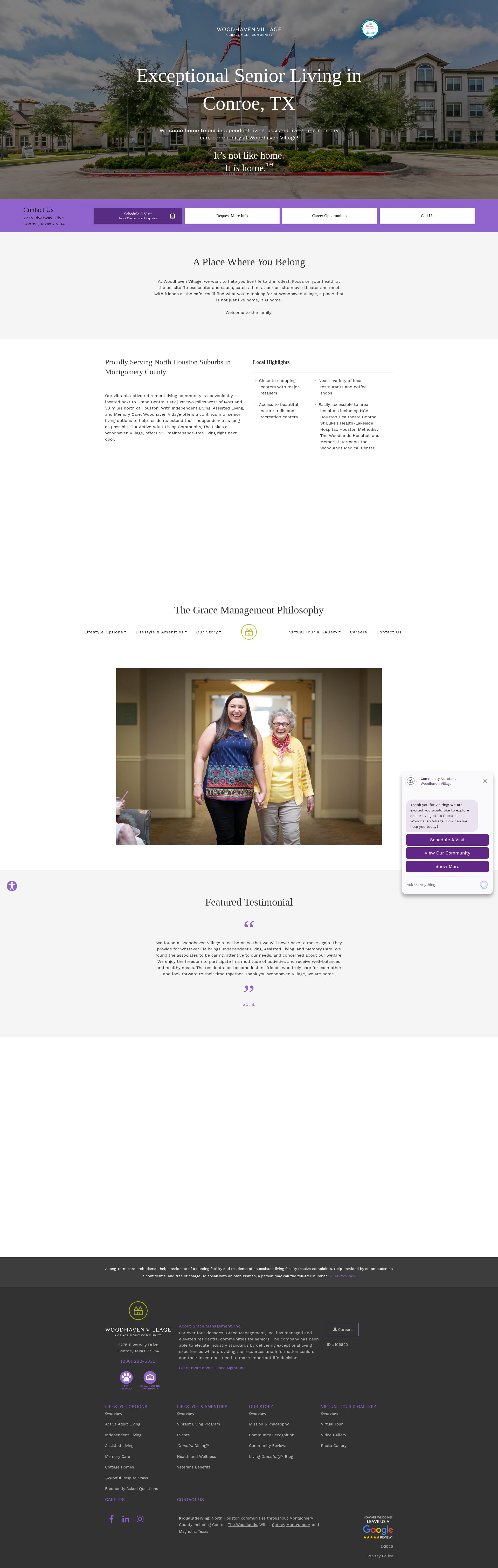 Screenshot of woodhavenvillage.com