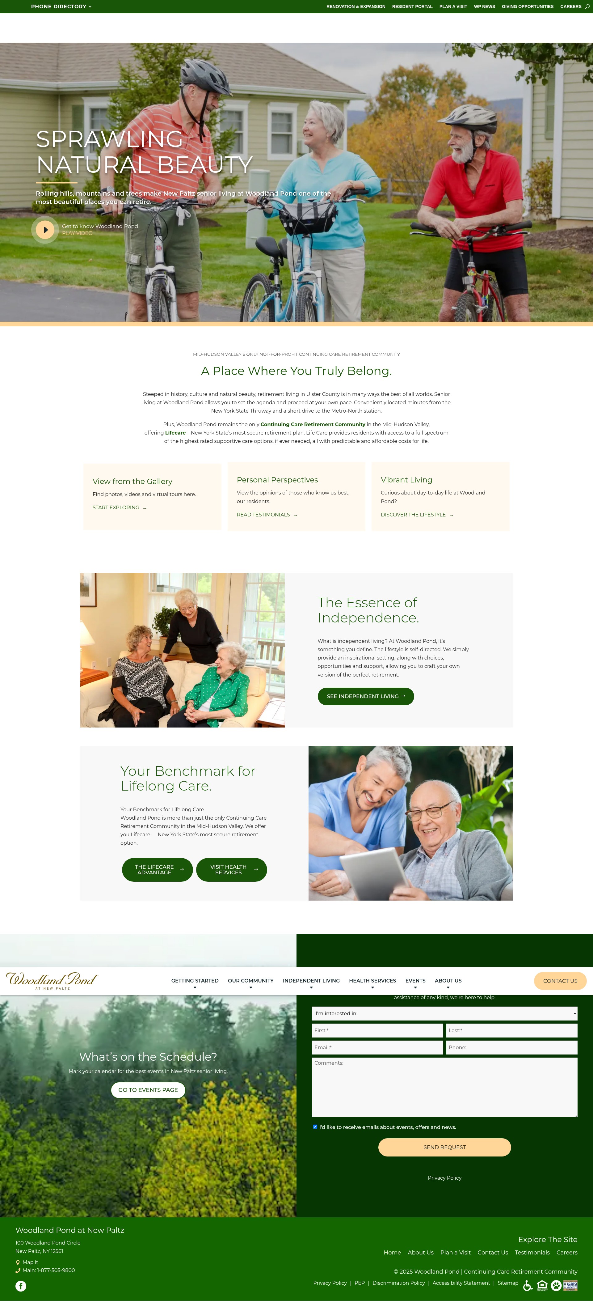 Screenshot of woodlandpondnp.org