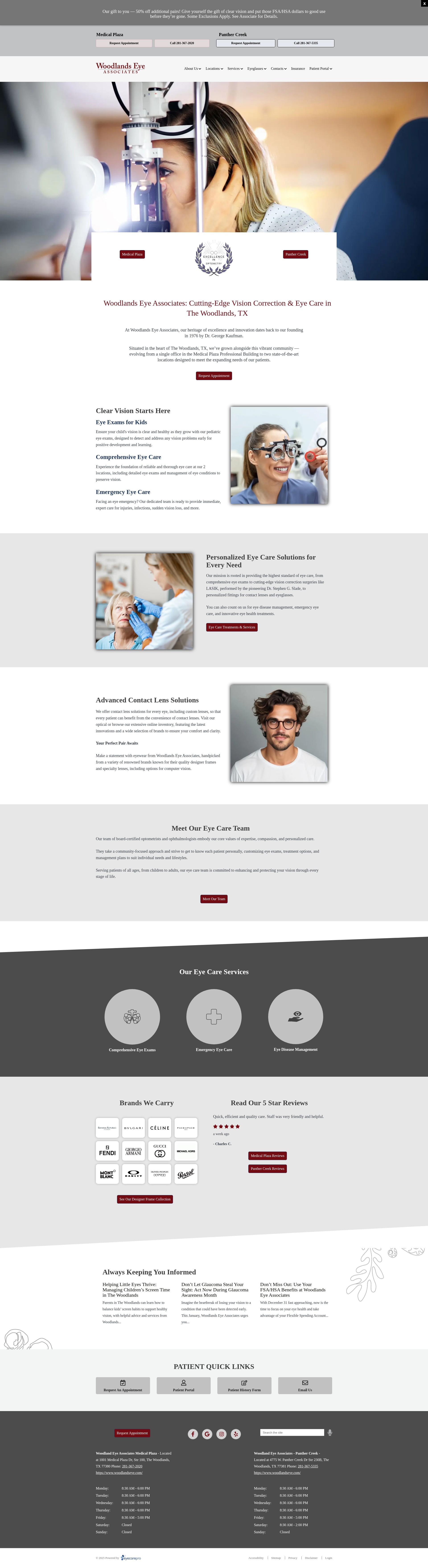 Screenshot of woodlandseye.com