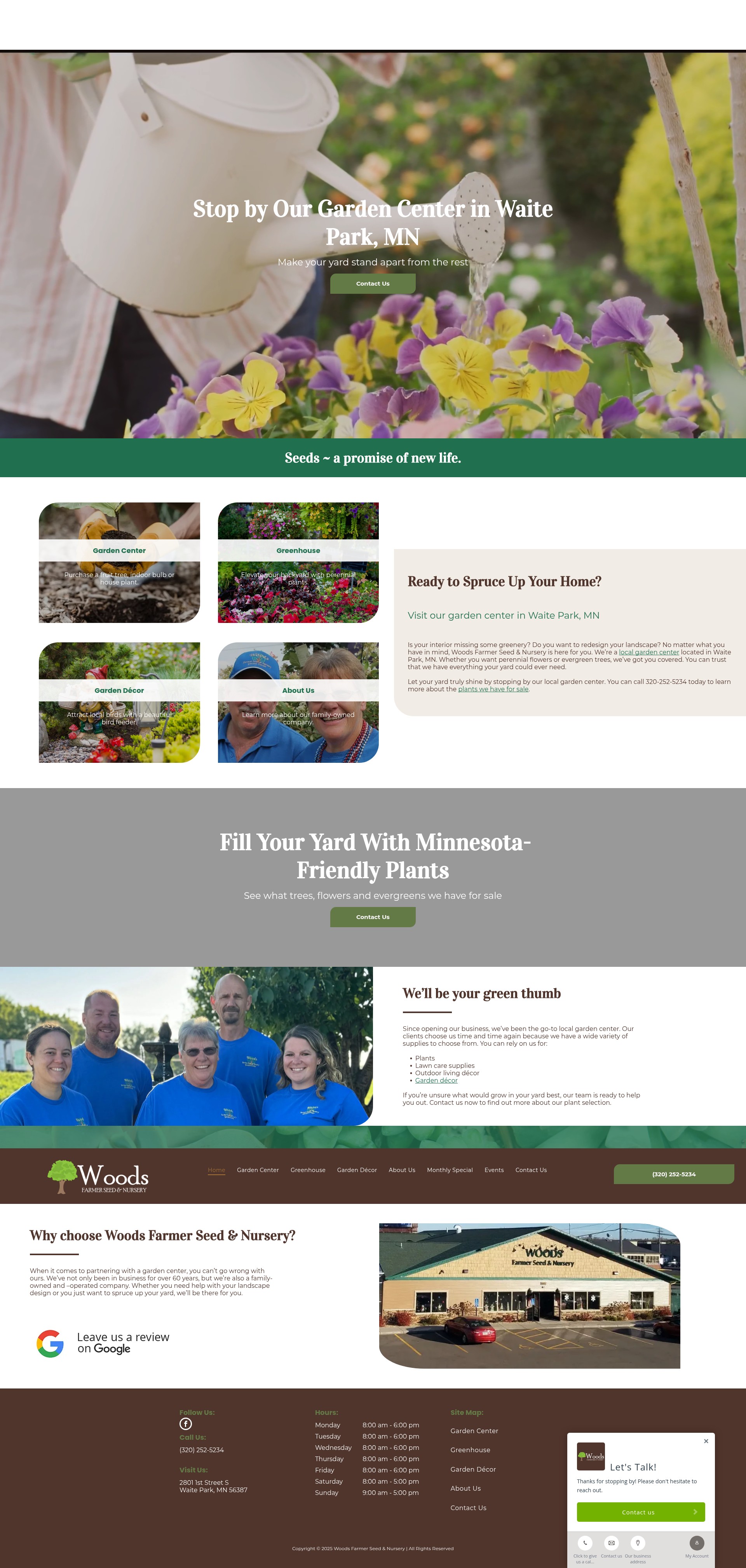 Screenshot of woodsfarmerseed.com