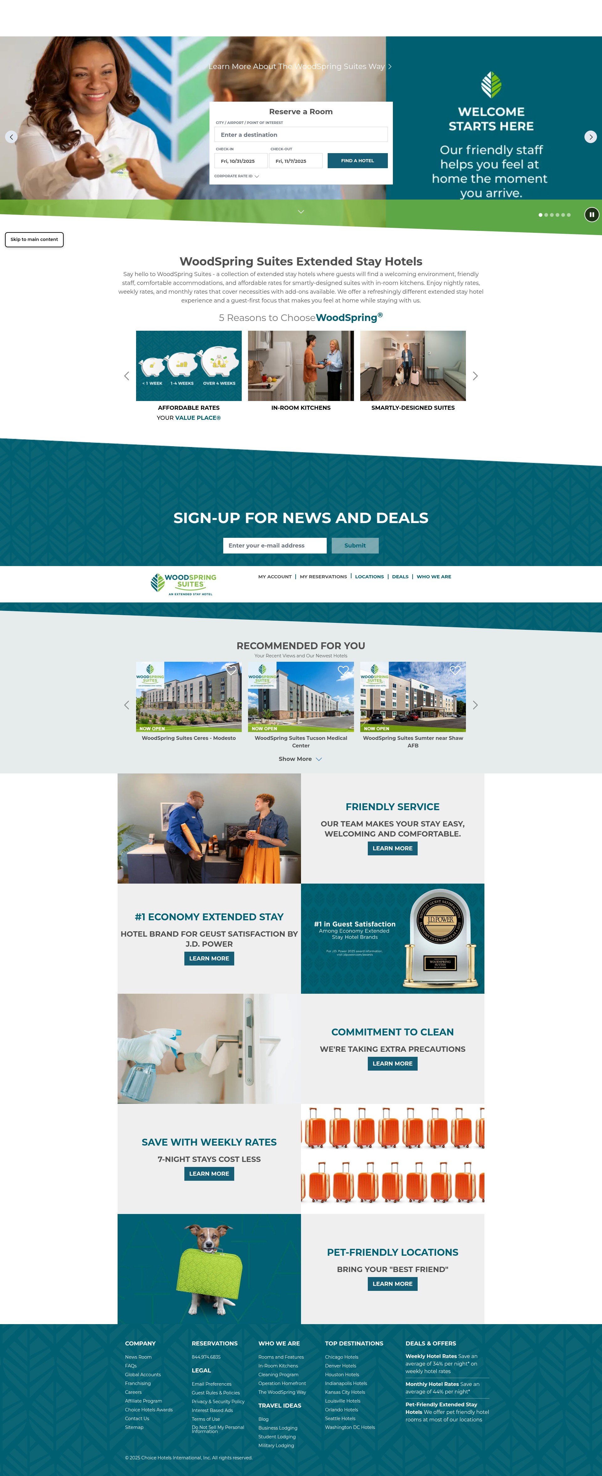 Screenshot of woodspring.com