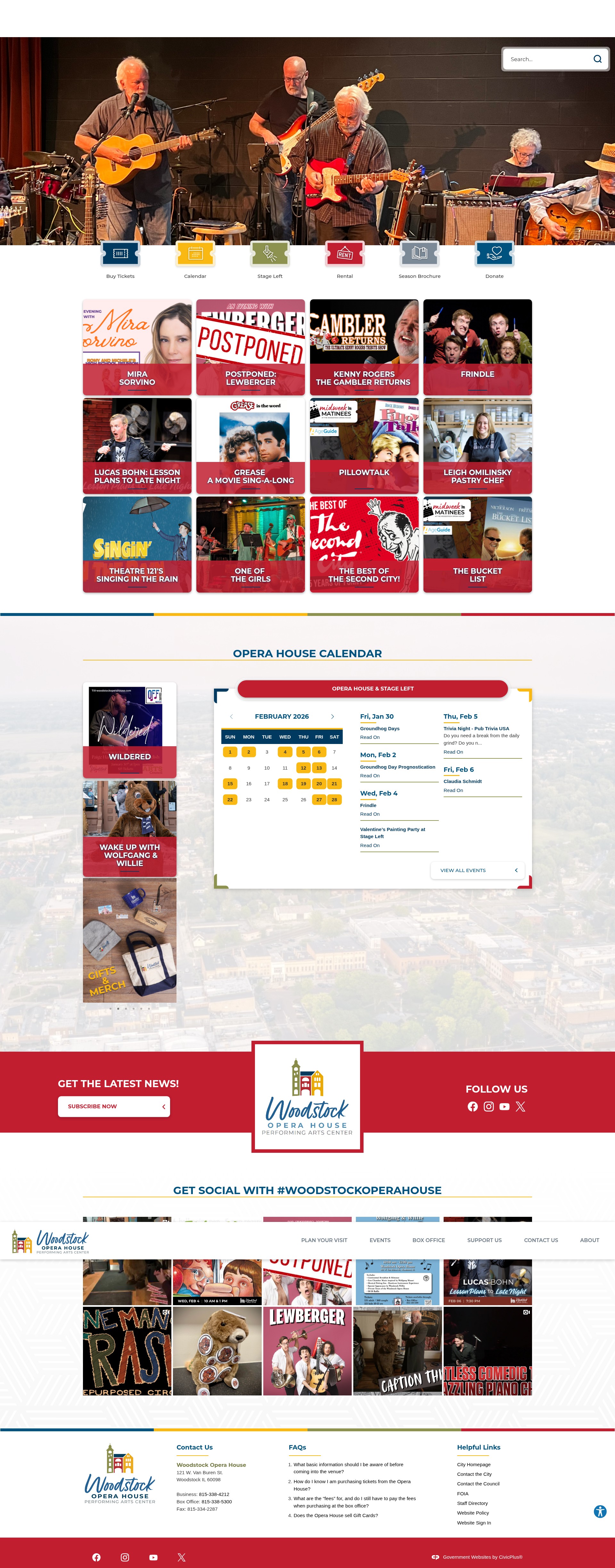 Screenshot of woodstockoperahouse.com