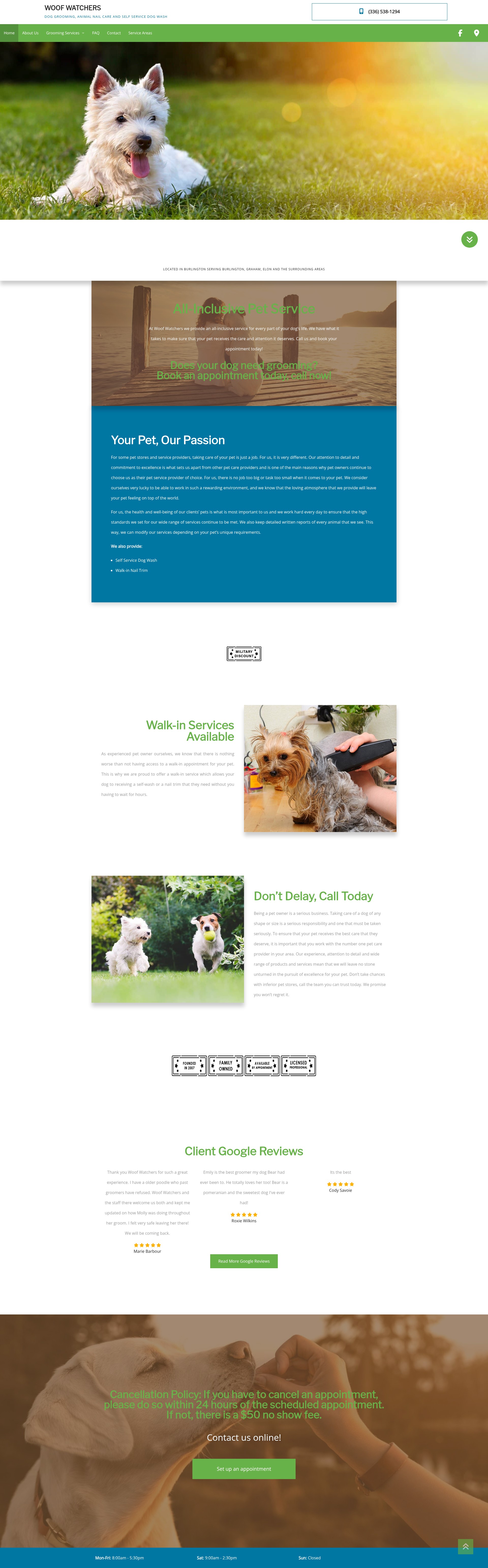 Screenshot of woofwatchers.net