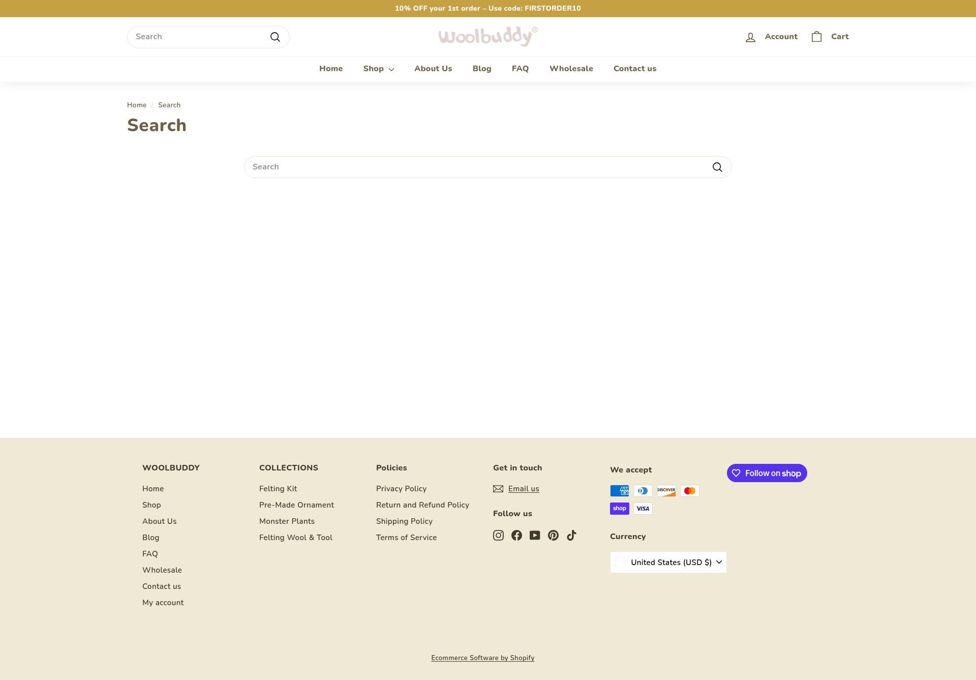 Screenshot of woolbuddyshop.myshopify.com