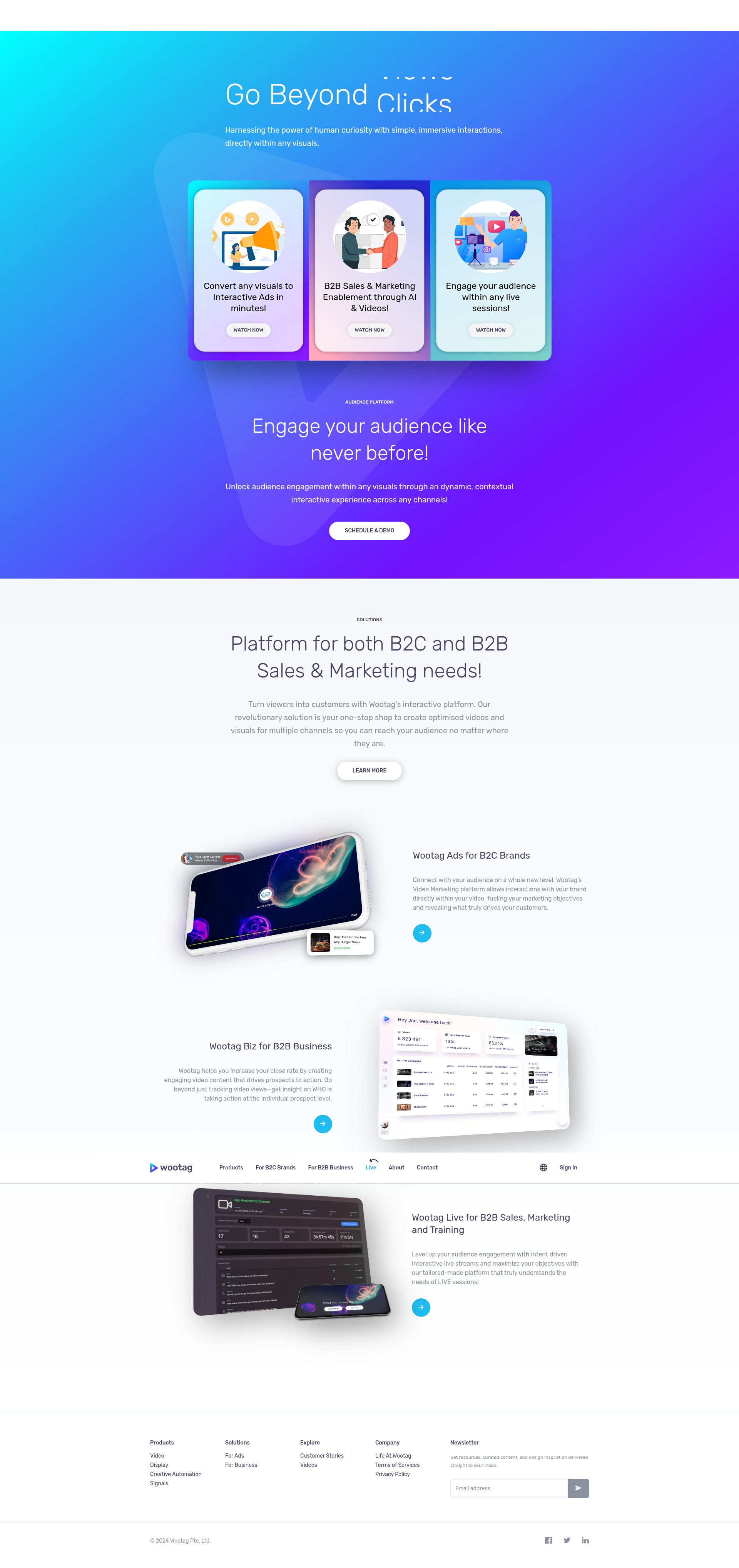Screenshot of wootag.com