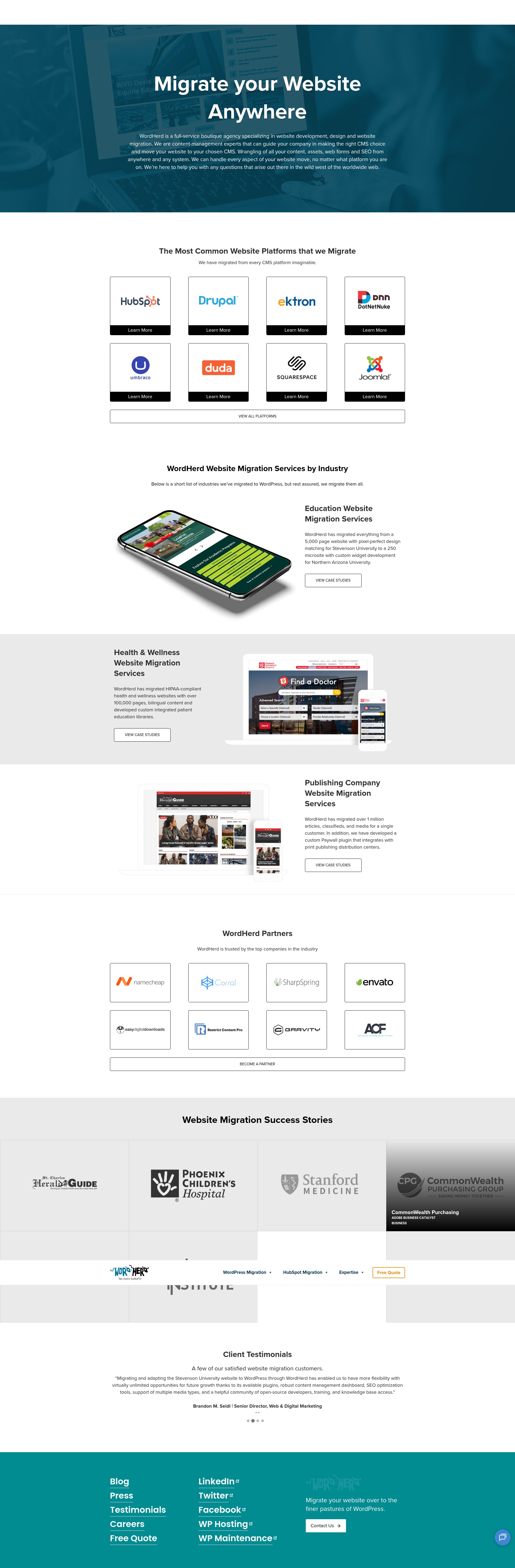Screenshot of wordherd.io