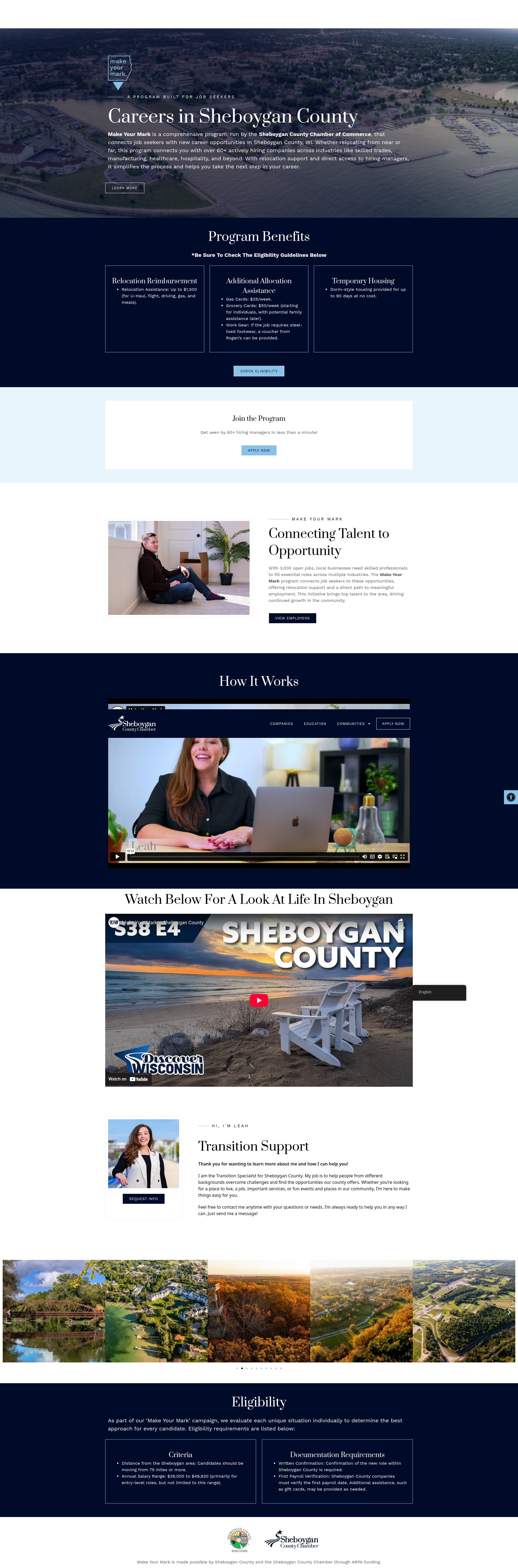 Screenshot of work.sheboygan.org