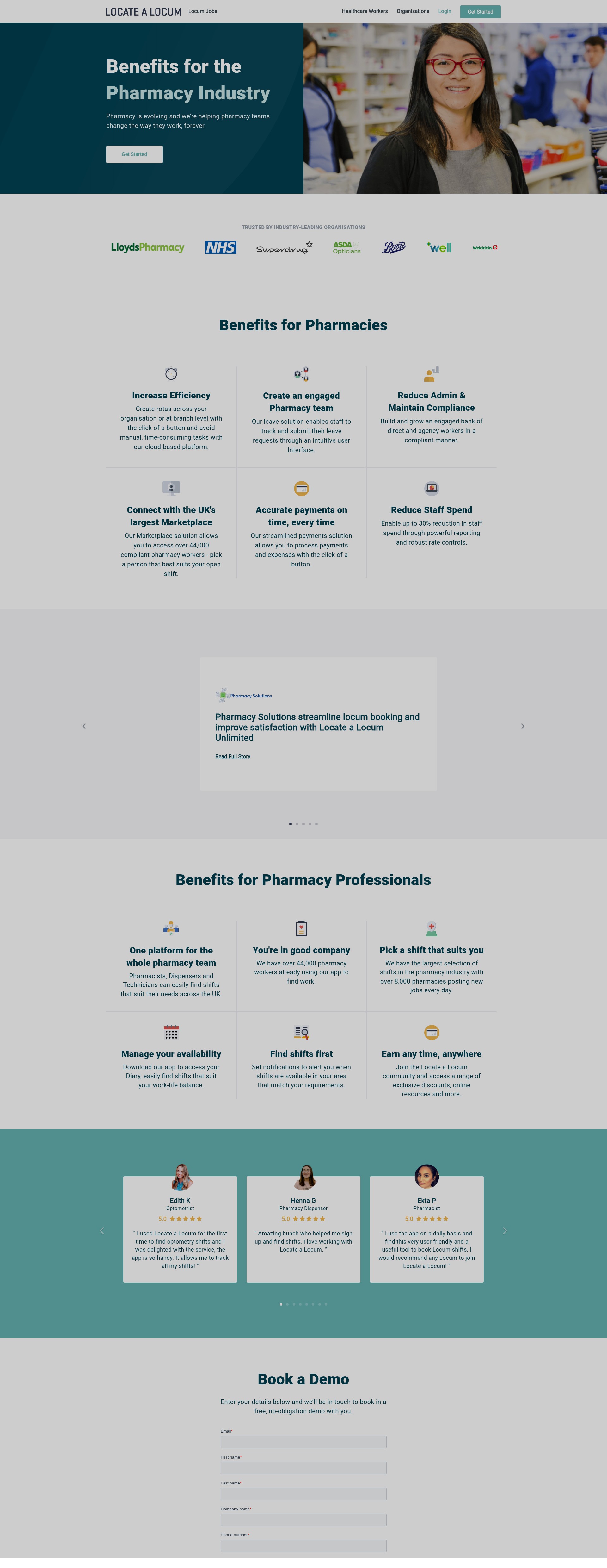 Screenshot of workforce.locatealocum.com