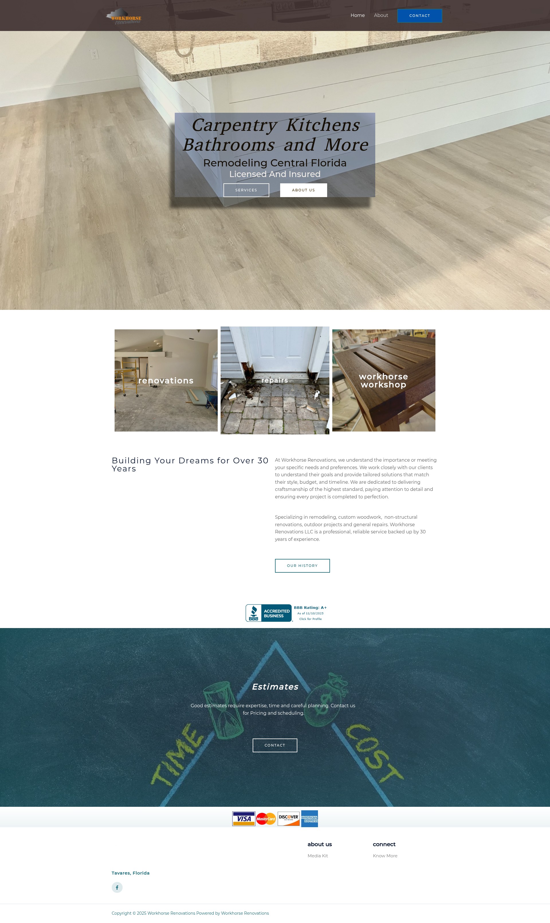 Screenshot of workhorserenovate.com