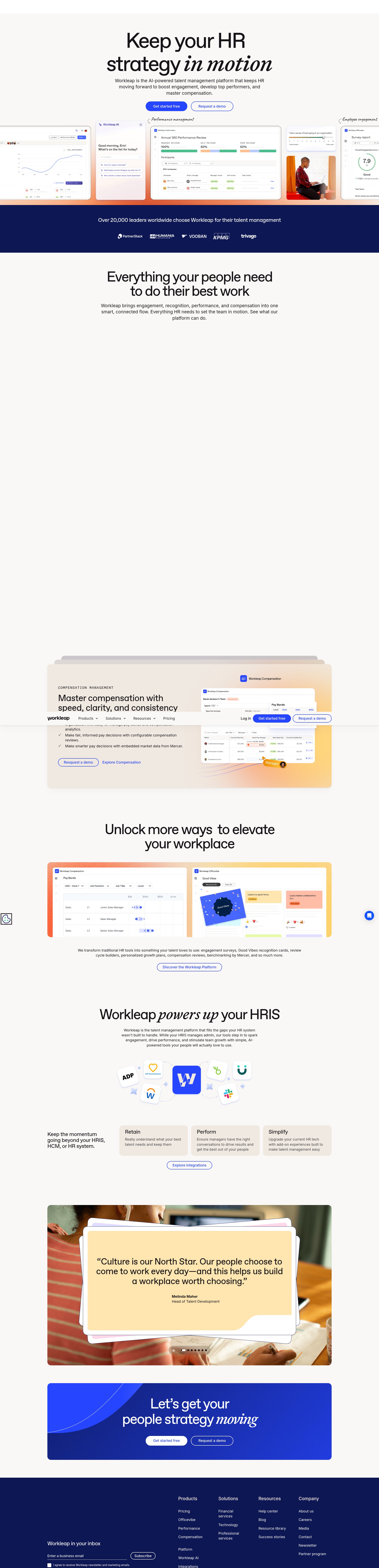 Screenshot of workleap.com