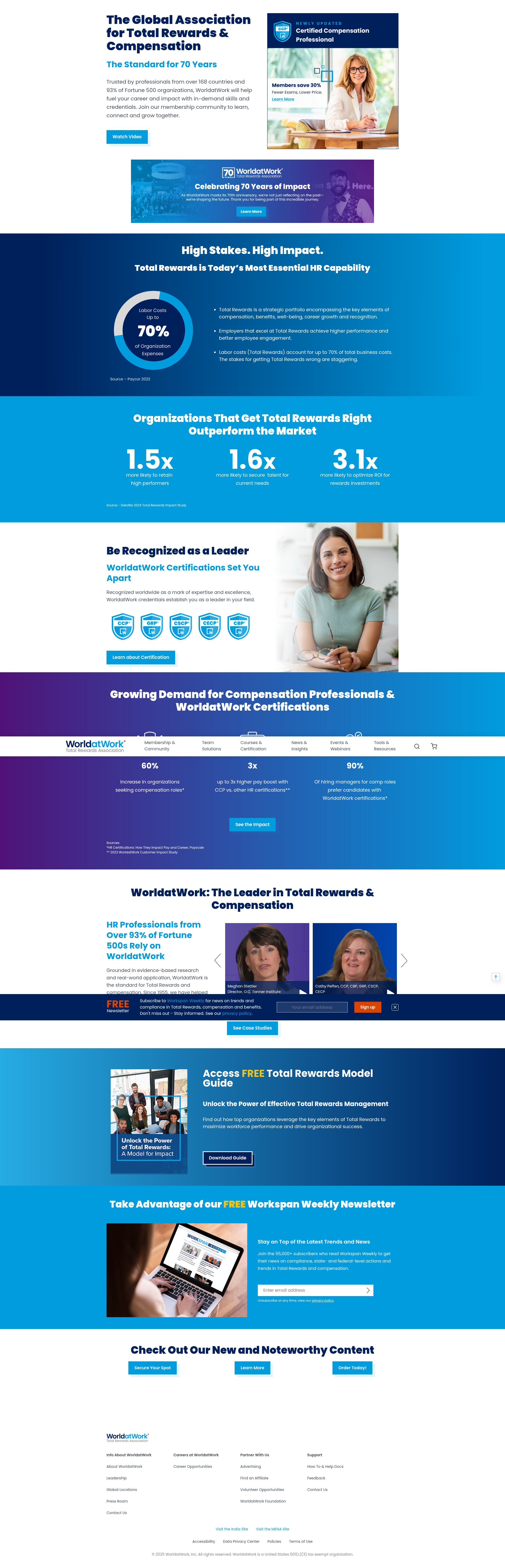 Screenshot of worldatwork.org