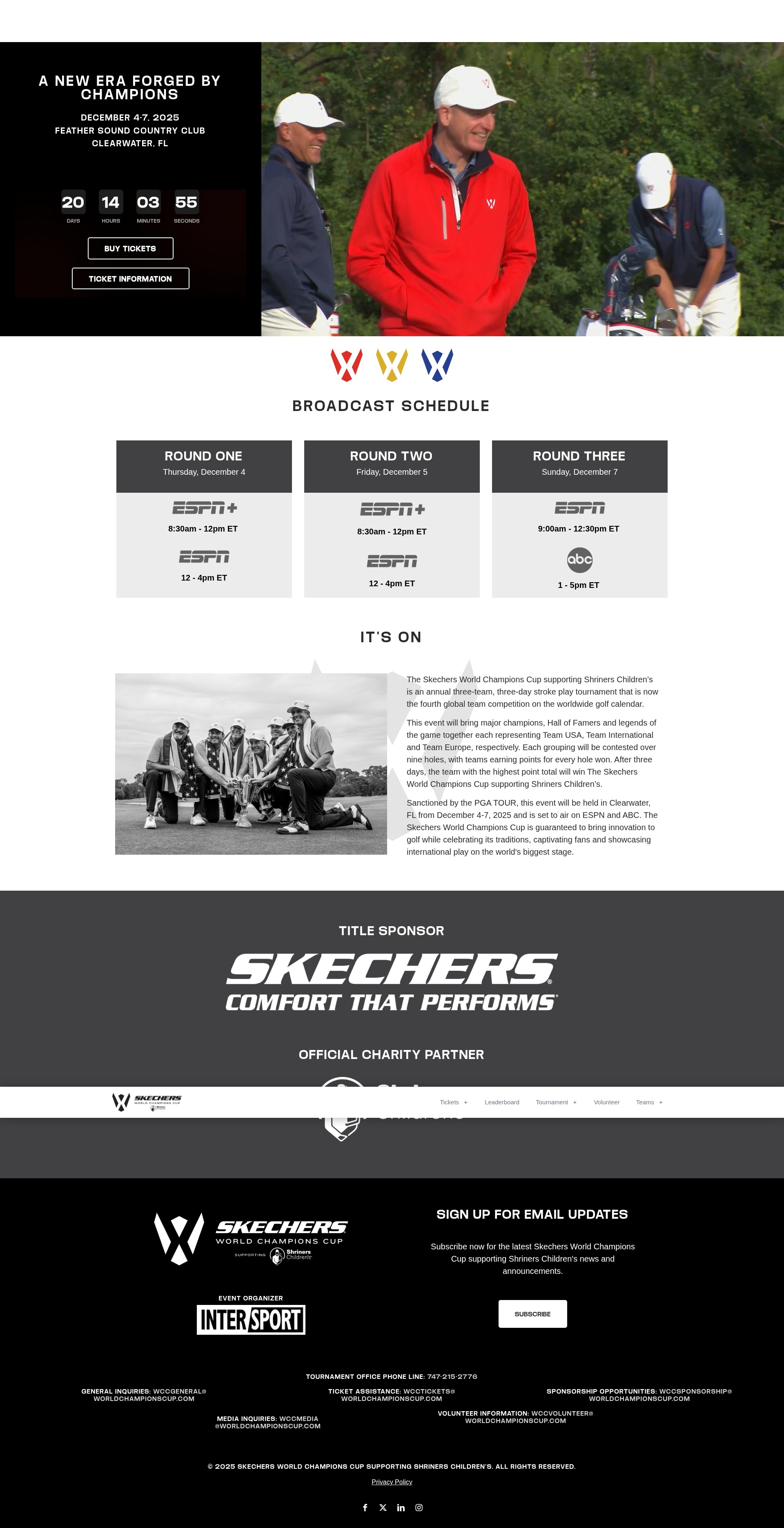 Screenshot of worldchampionscup.com