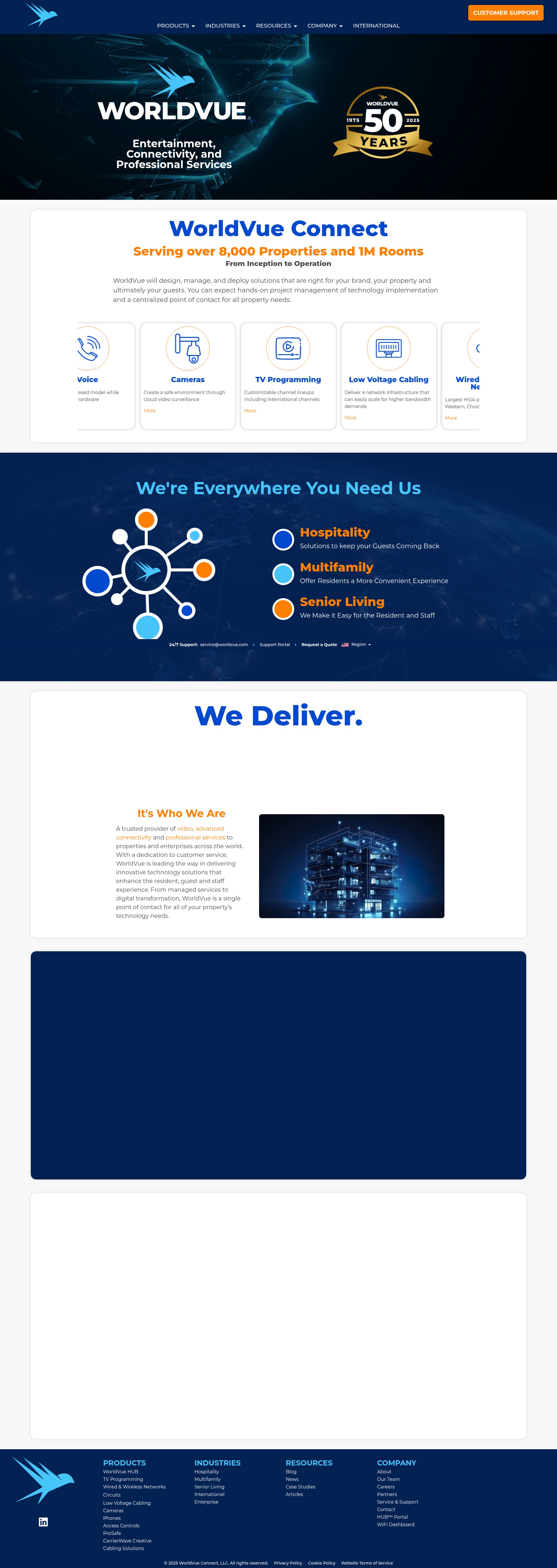 Screenshot of worldvue.com